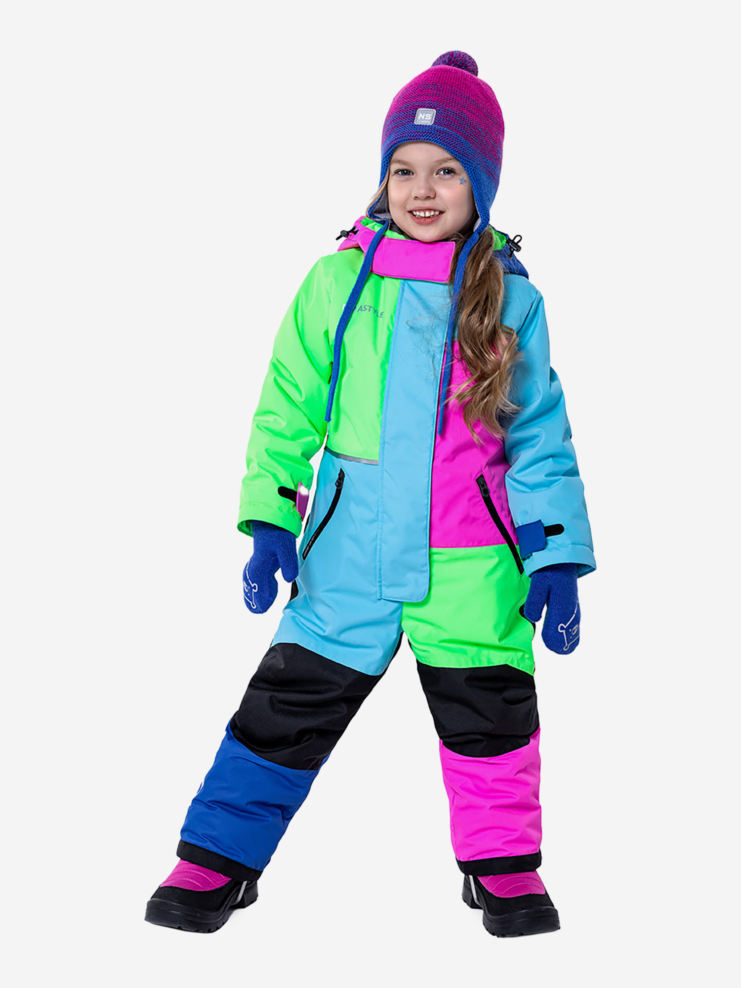 

Комбинезон зимний для девочки NIKASTYLE, Розовый