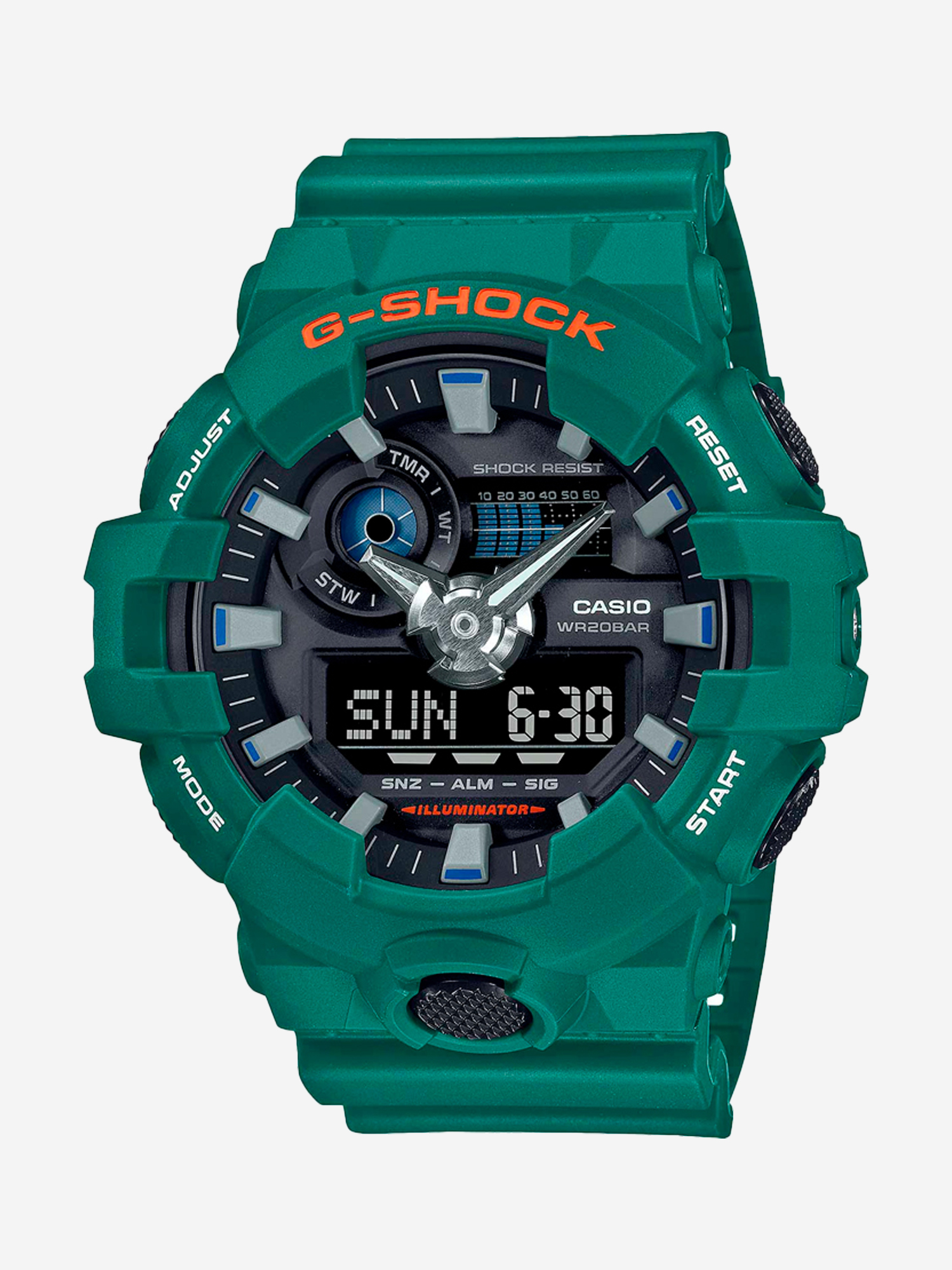 

Спортивные часы CASIO GA-700SC-3A, Зеленый