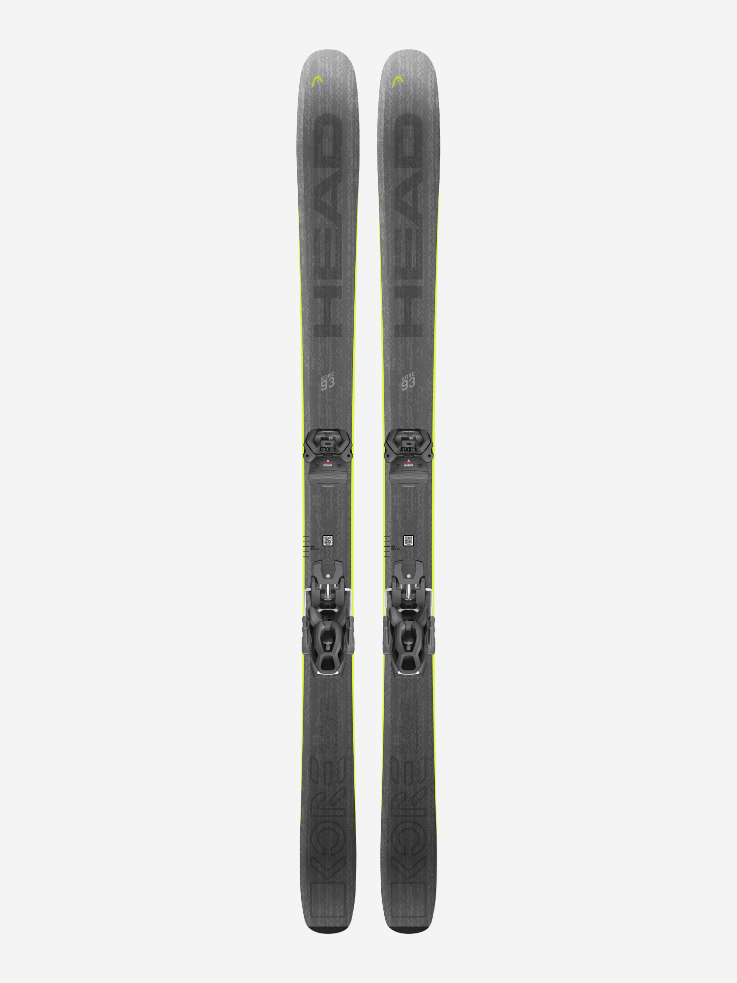 

Горные лыжи Head Kore 93 + крепления Attack LYT 11 GW Brake 95, Черный