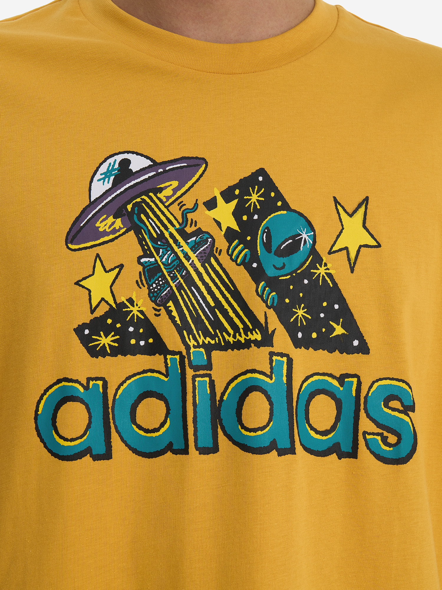 Футболка мужская adidas Doodle, Желтый IL2830A01-, размер RUS 52-54 - фото 5