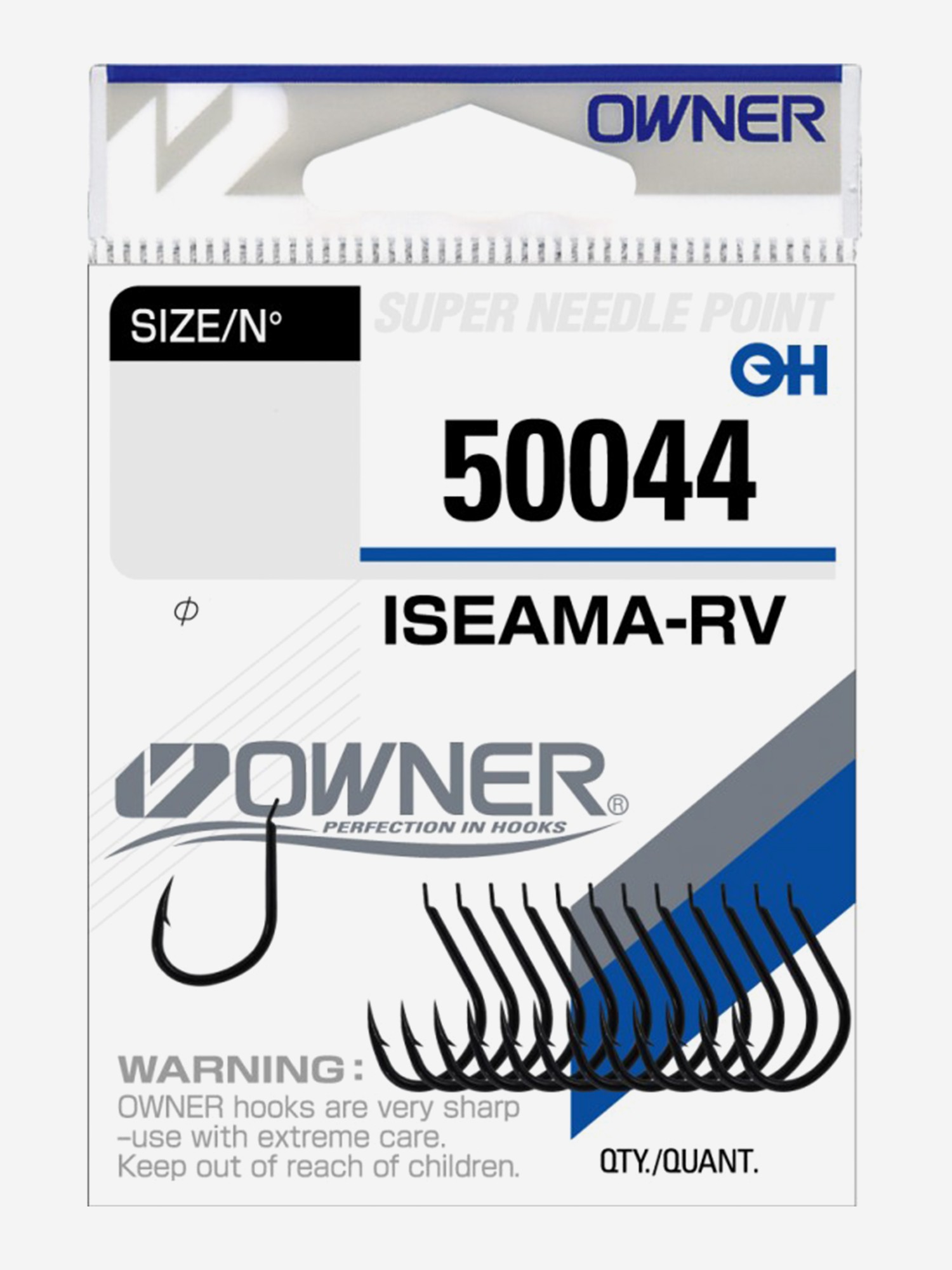 Изображение товара Крючок OWNER Iseama Rv black №10 14шт Изображение товара Крючок OWNER Iseama Rv black №10 14шт