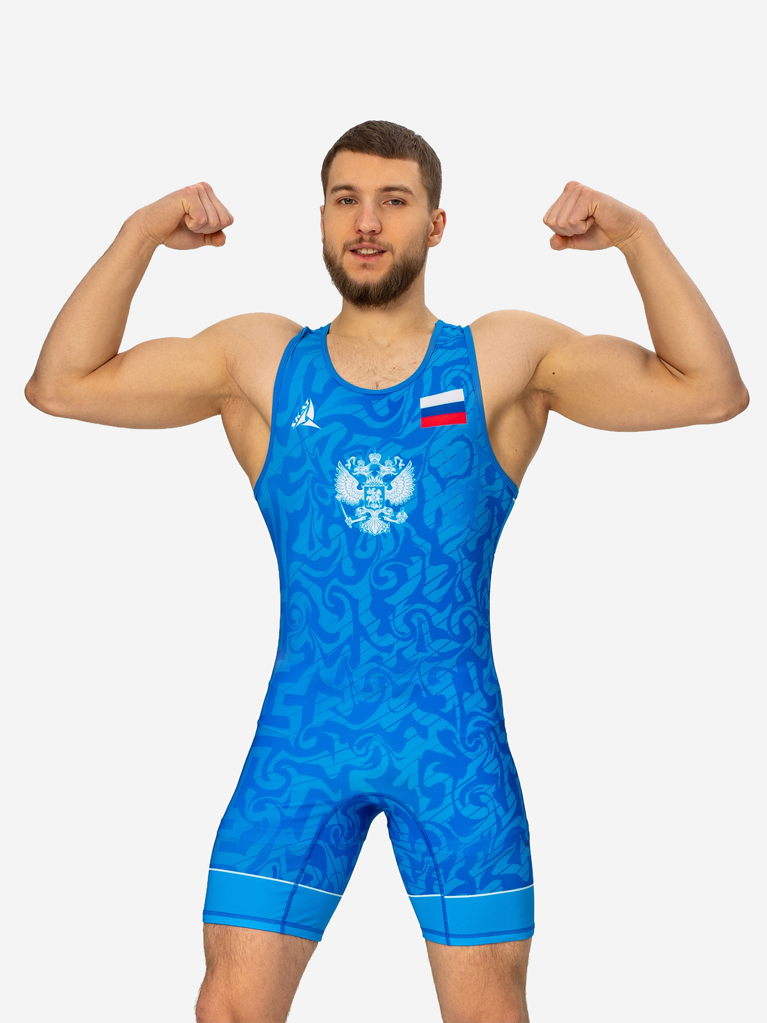 

Борцовское трико, Синий