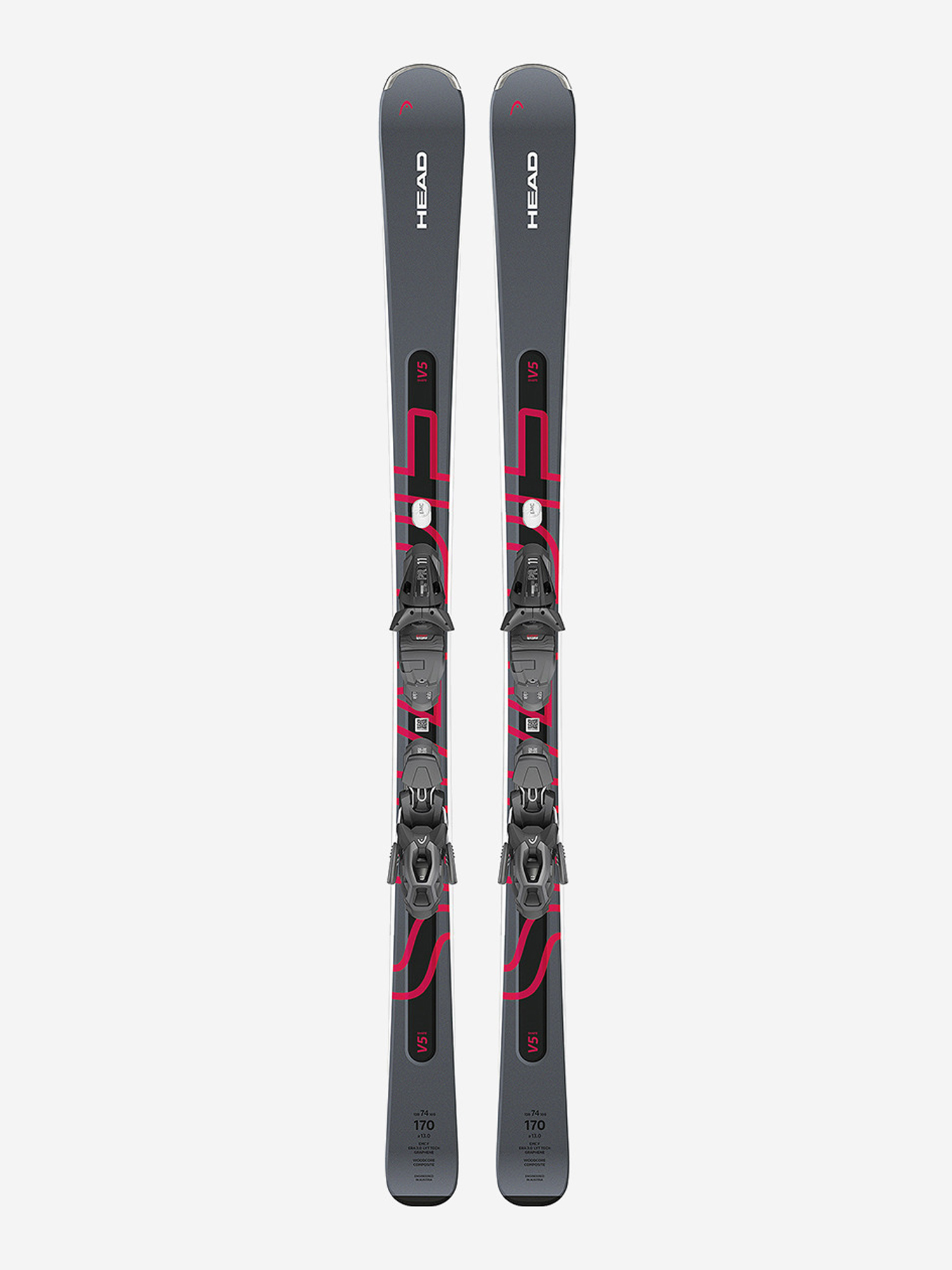 

Горные лыжи с креплениями Head Shape e.V5 AMT-PR + PR 11 GW 24/25, Серый