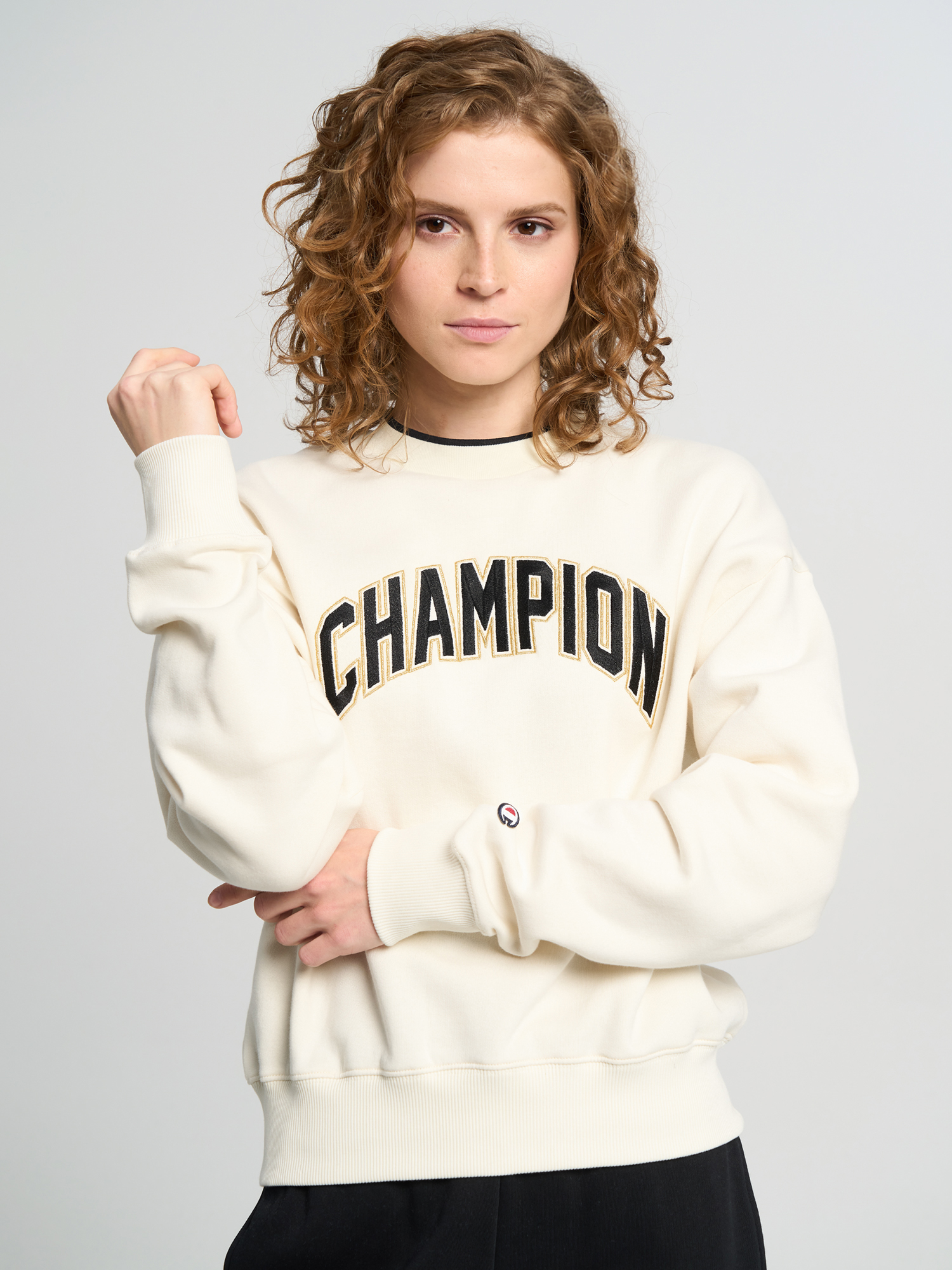 Свитшот женский Champion Retro Sport, Бежевый