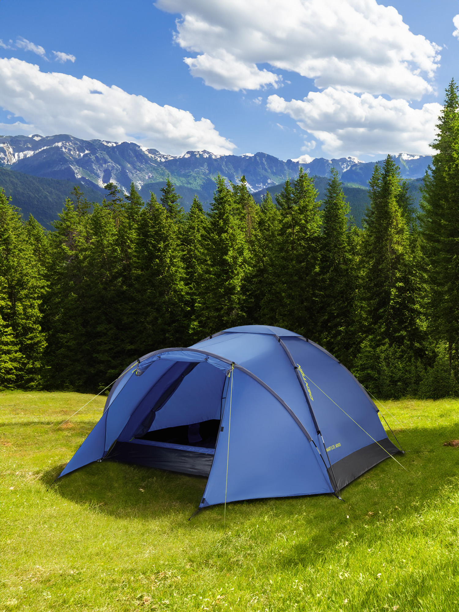 

Палатка 4-местная Denton SLT-4 Plus, Синий
