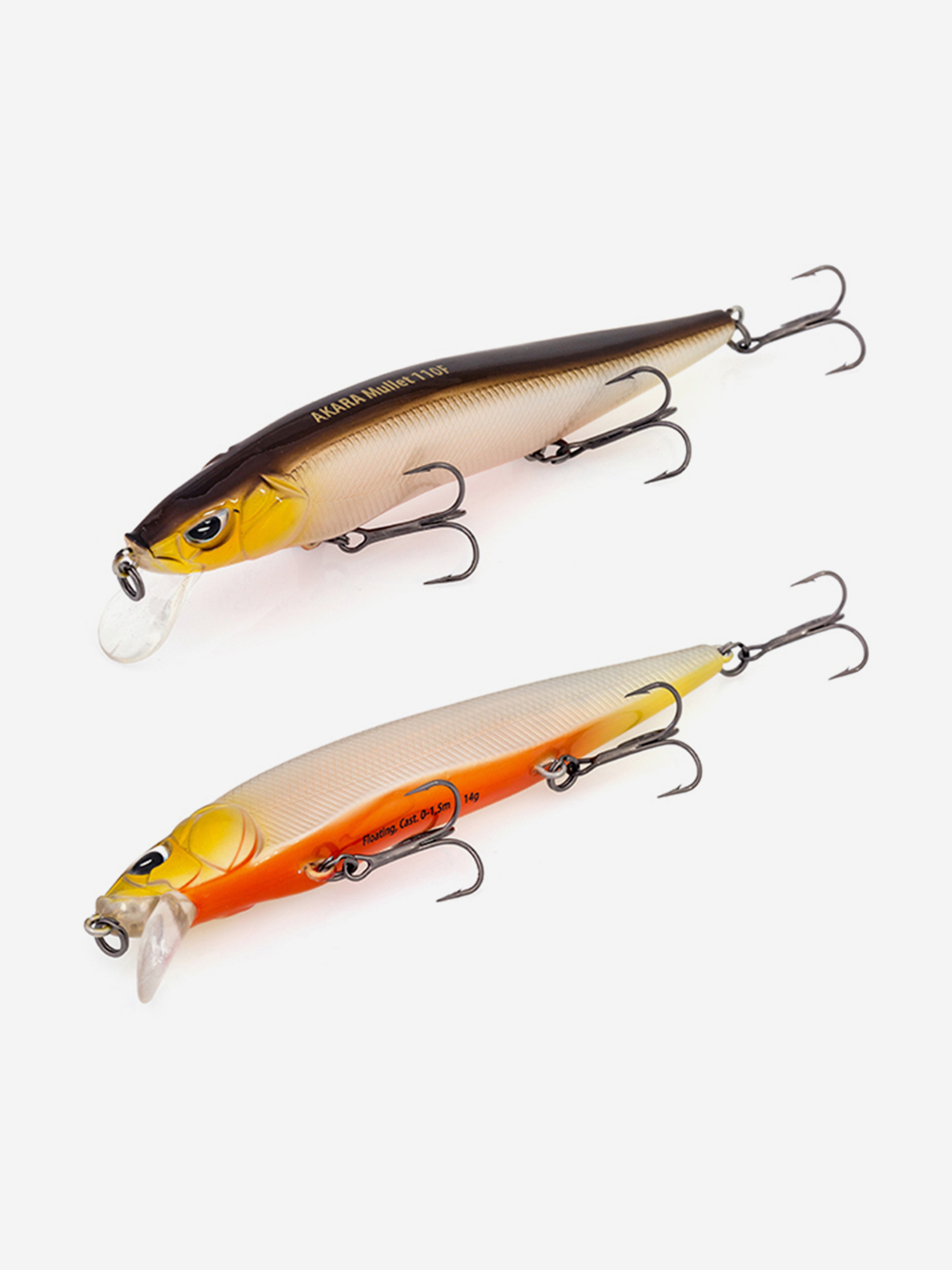 

Воблер Akara Mullet 110F 14 гр. (1/2 oz 4,3 in) A76, Мультицвет