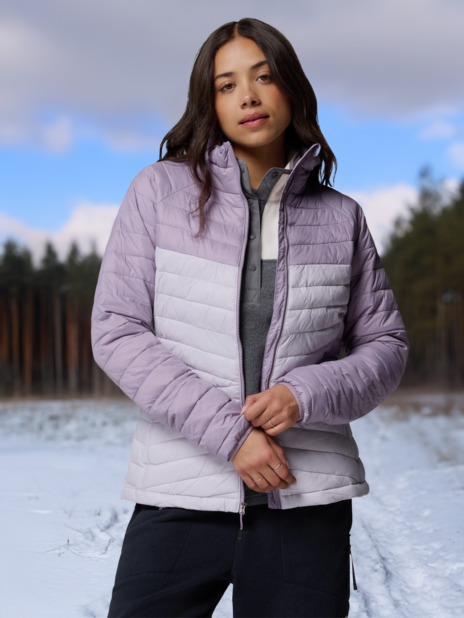 

Куртка утепленная женская Columbia Powder Pass Jacket, Розовый