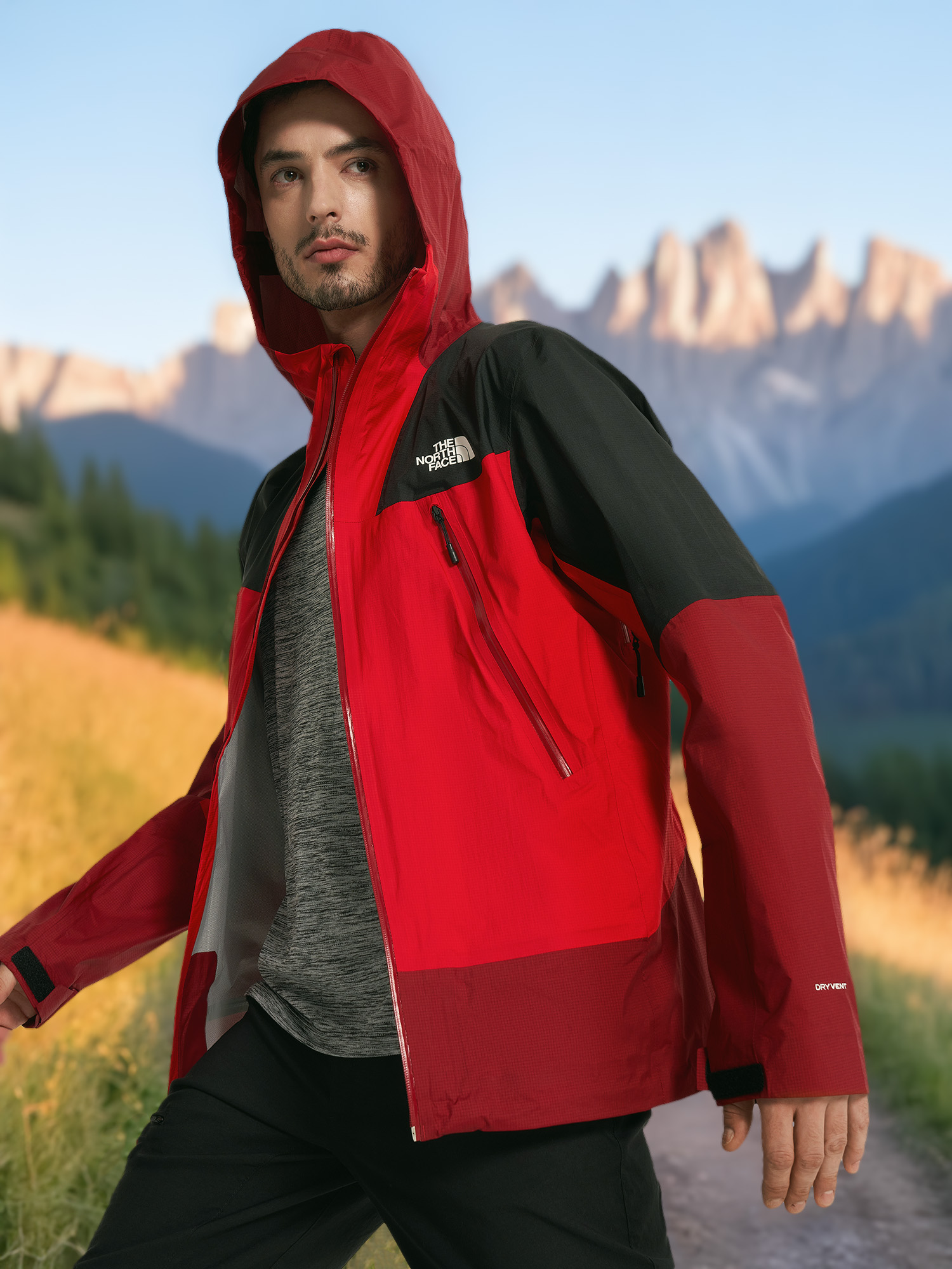 

Куртка мембранная мужская The North Face Signal 2.5 l Dryvent, Красный