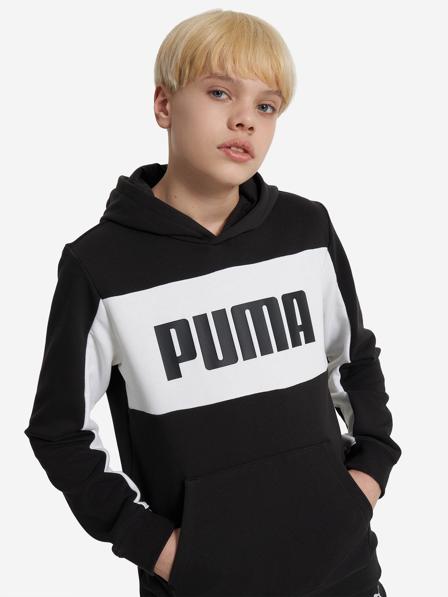 Худи детское PUMA Block, Черный 4