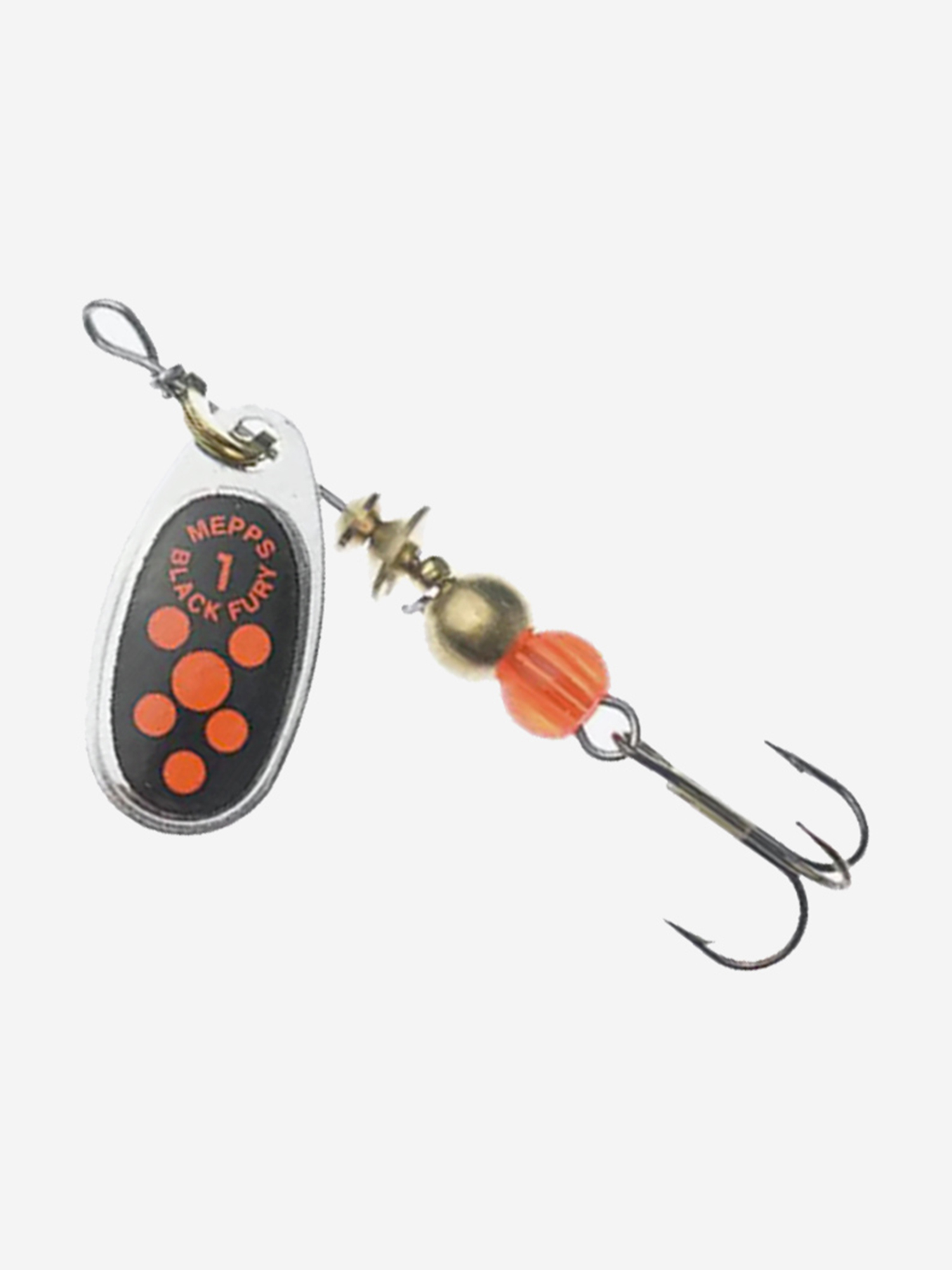 

Блесна для рыбалки вертушка Mepps BLACK FURY , SILVER/Orange,  штука, Серебряный