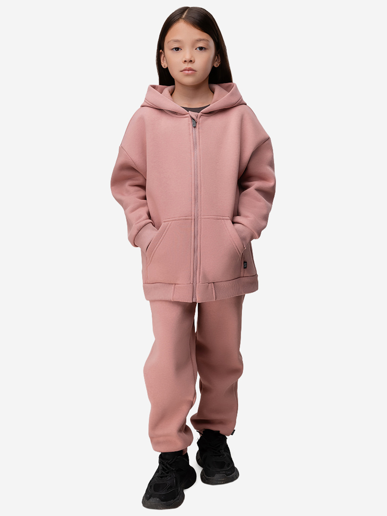 Изображение товара Костюм с начесом для девочек bodo, Пудровый