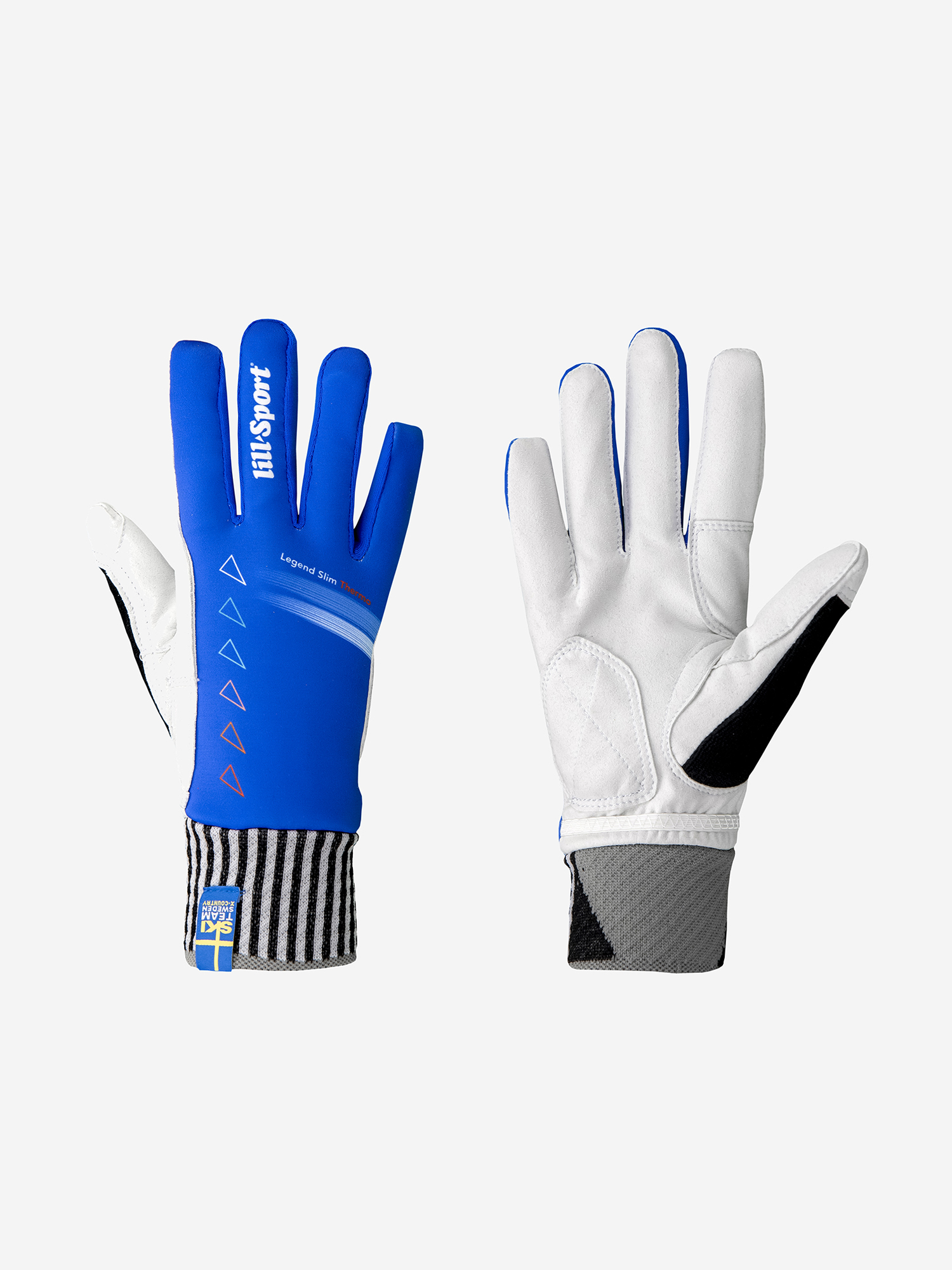 Гоночные перчатки Lillsport, модель Legend Thermo Slim, Голубой теплые гоночные перчатки lillsport модель solid thermo синий