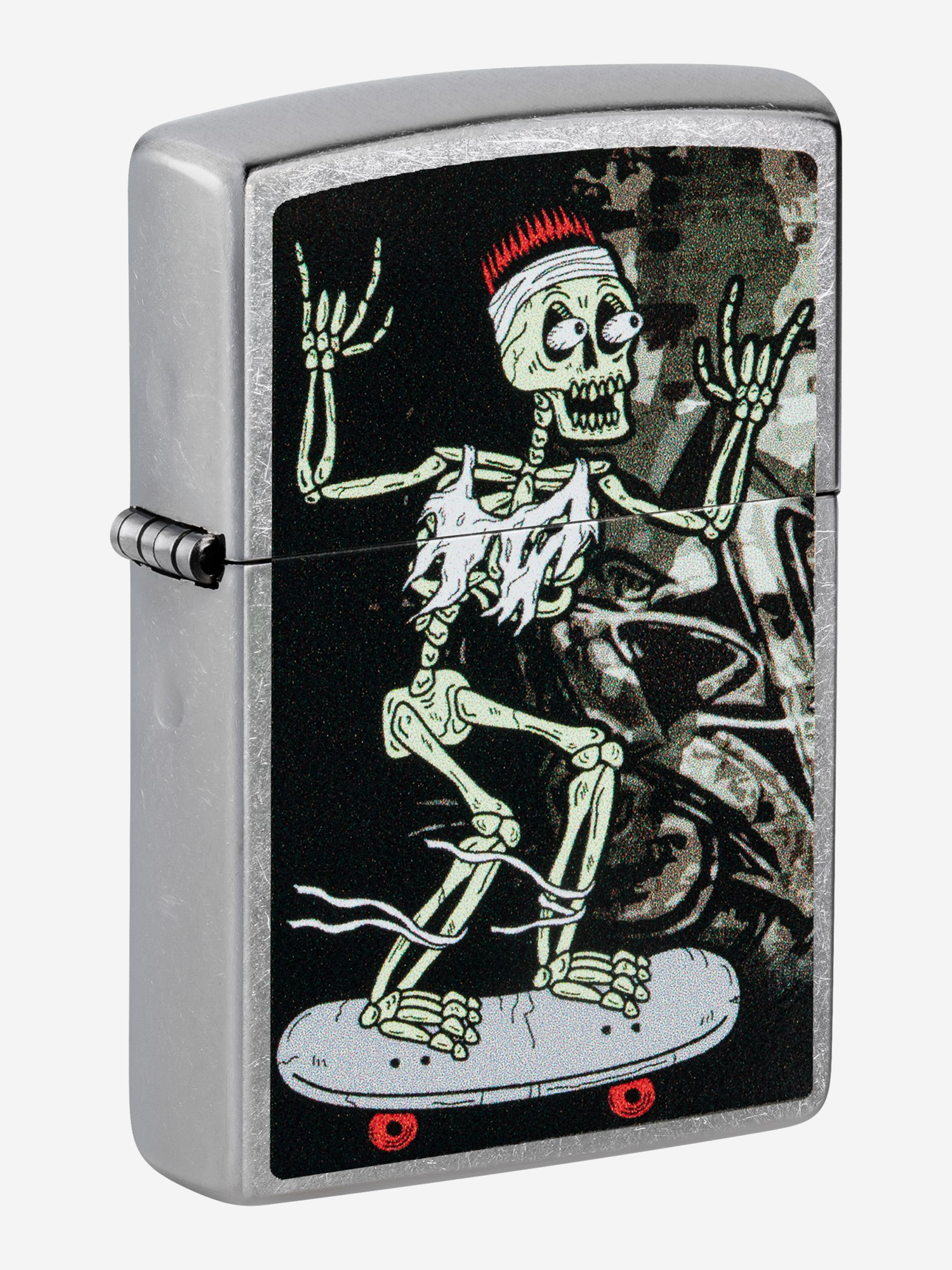 

Зажигалка бензиновая ZIPPO 48911 Skateboard, Серебряный