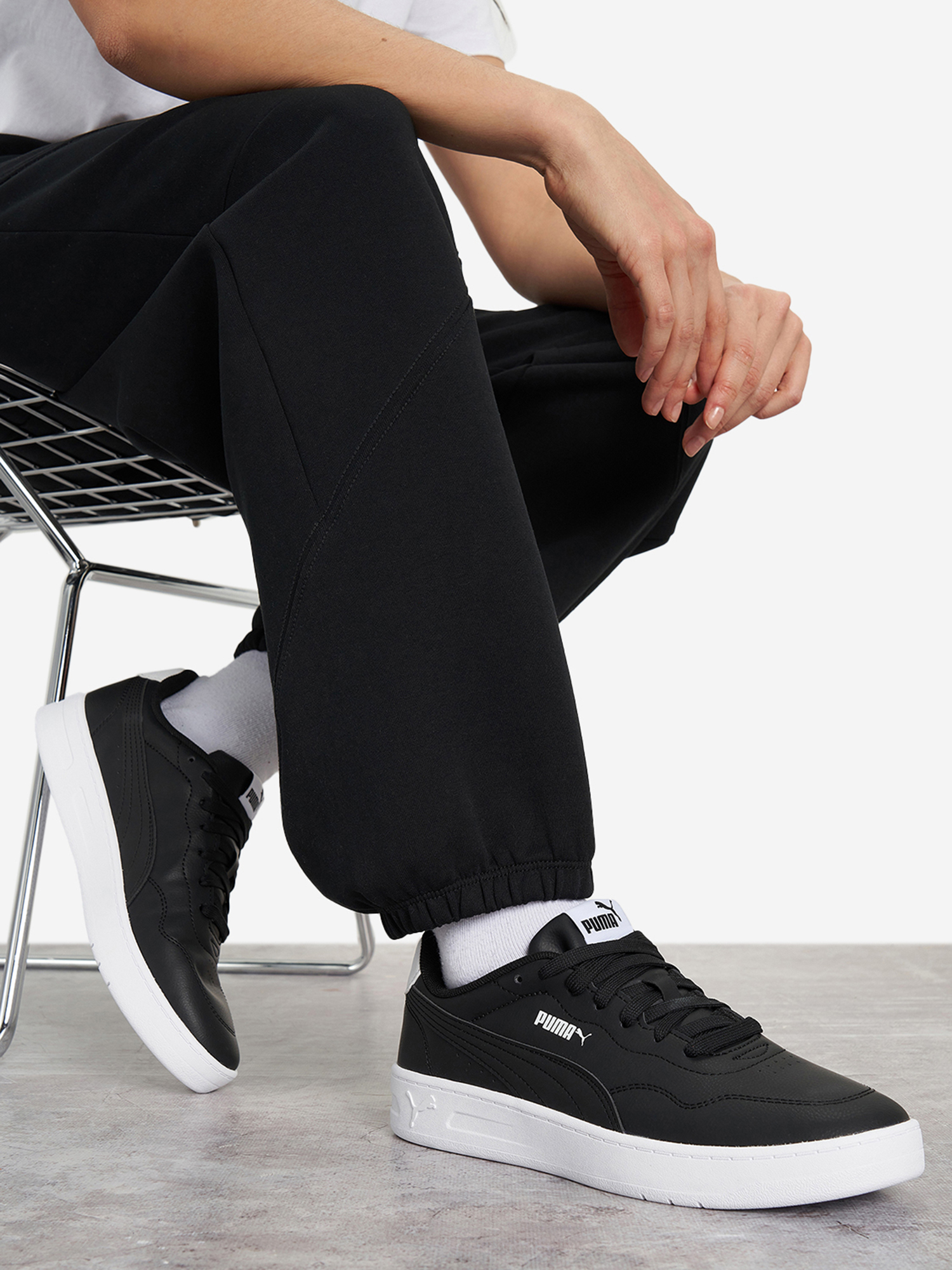 Изображение товара Кеды женские PUMA Court Lally, Черный/белый