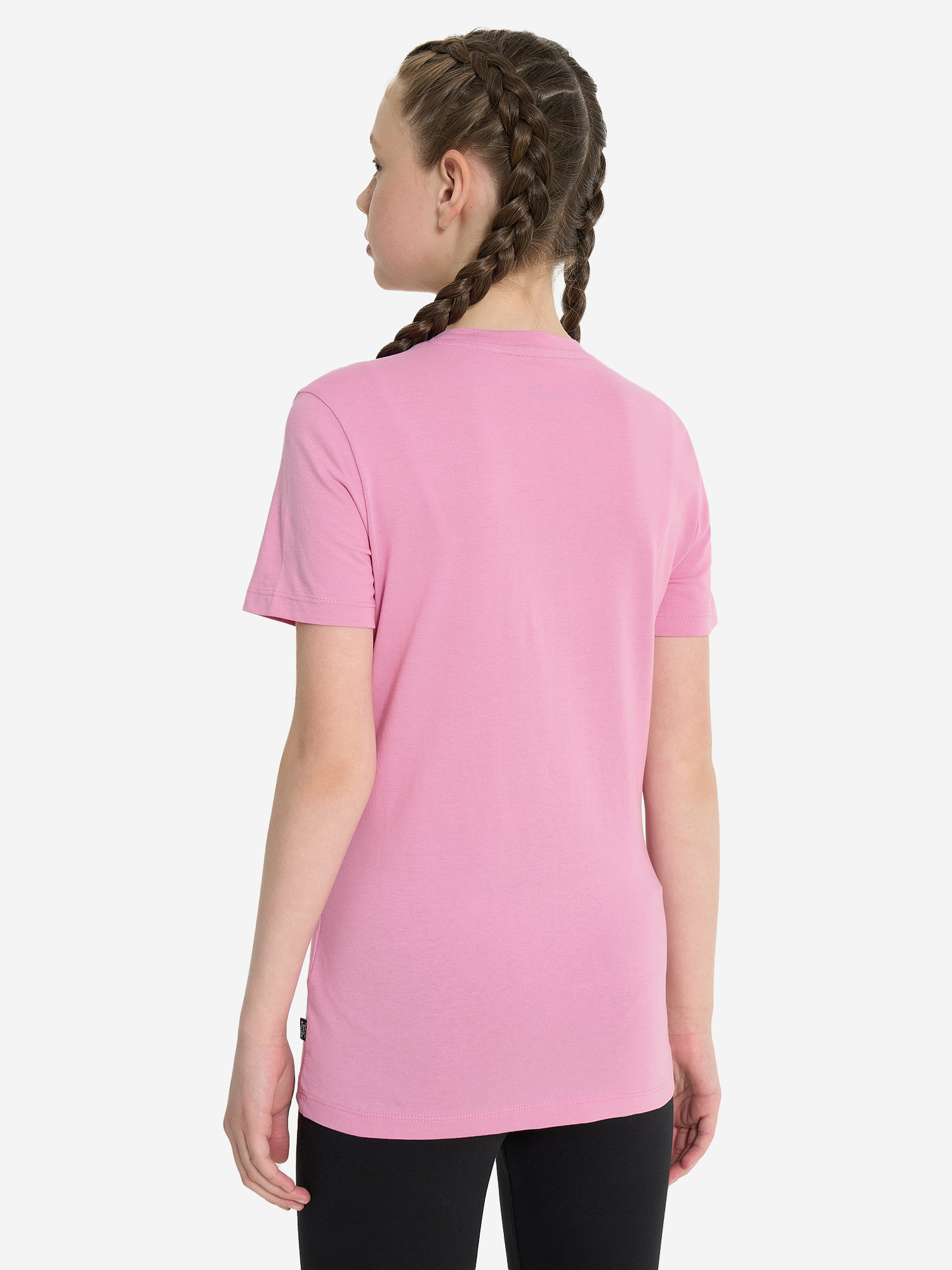 фото Футболка для девочек puma ess+ script metallic, розовый