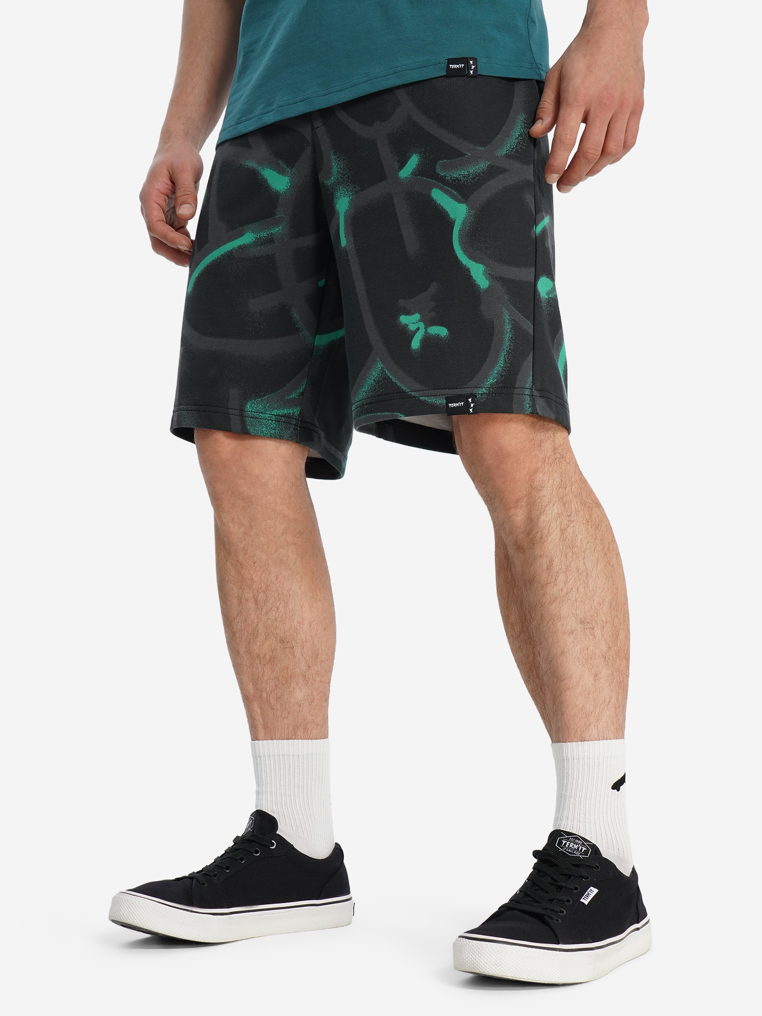Изображение товара Шорты мужские Termit, Черный/зеленый