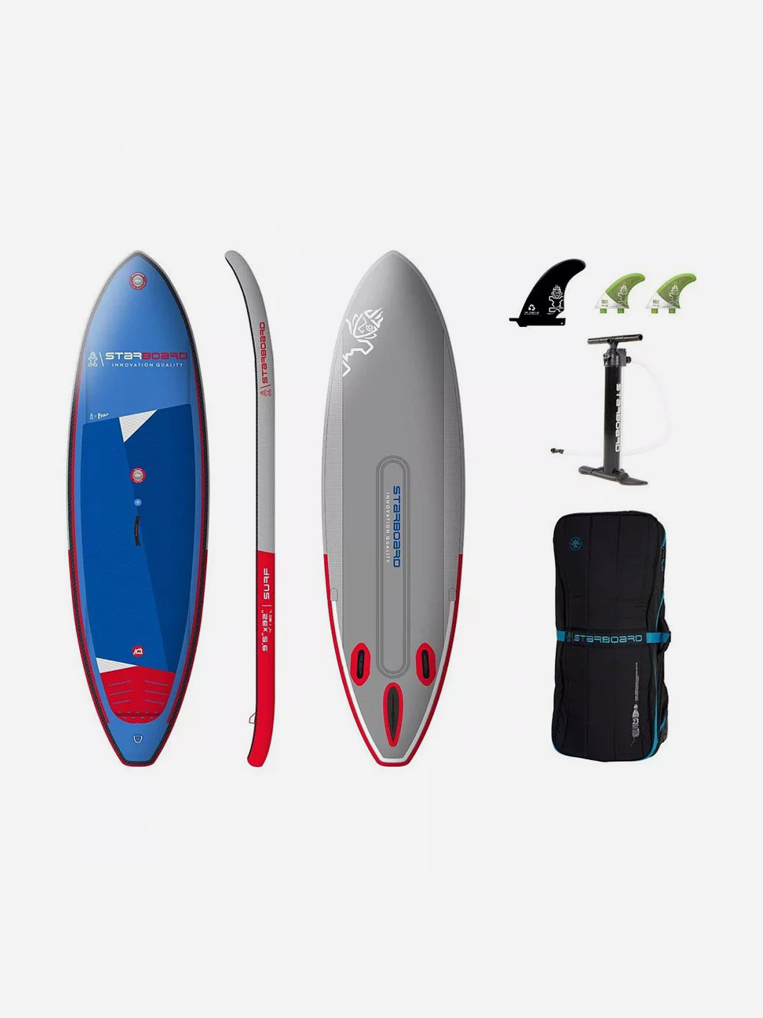 

SUP-доска Starboard 9'5"X32"X4.75" Surf Deluxe Dc, Мультицвет
