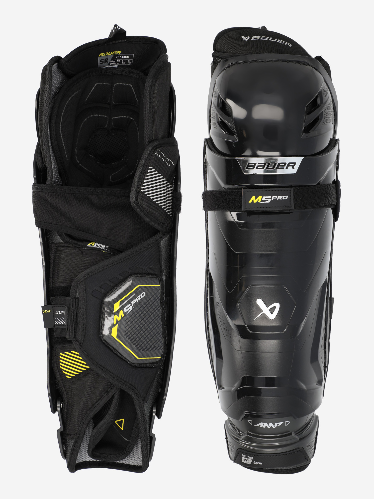 

Щитки хоккейные детские Bauer Supreme M5 PRO SR, Черный
