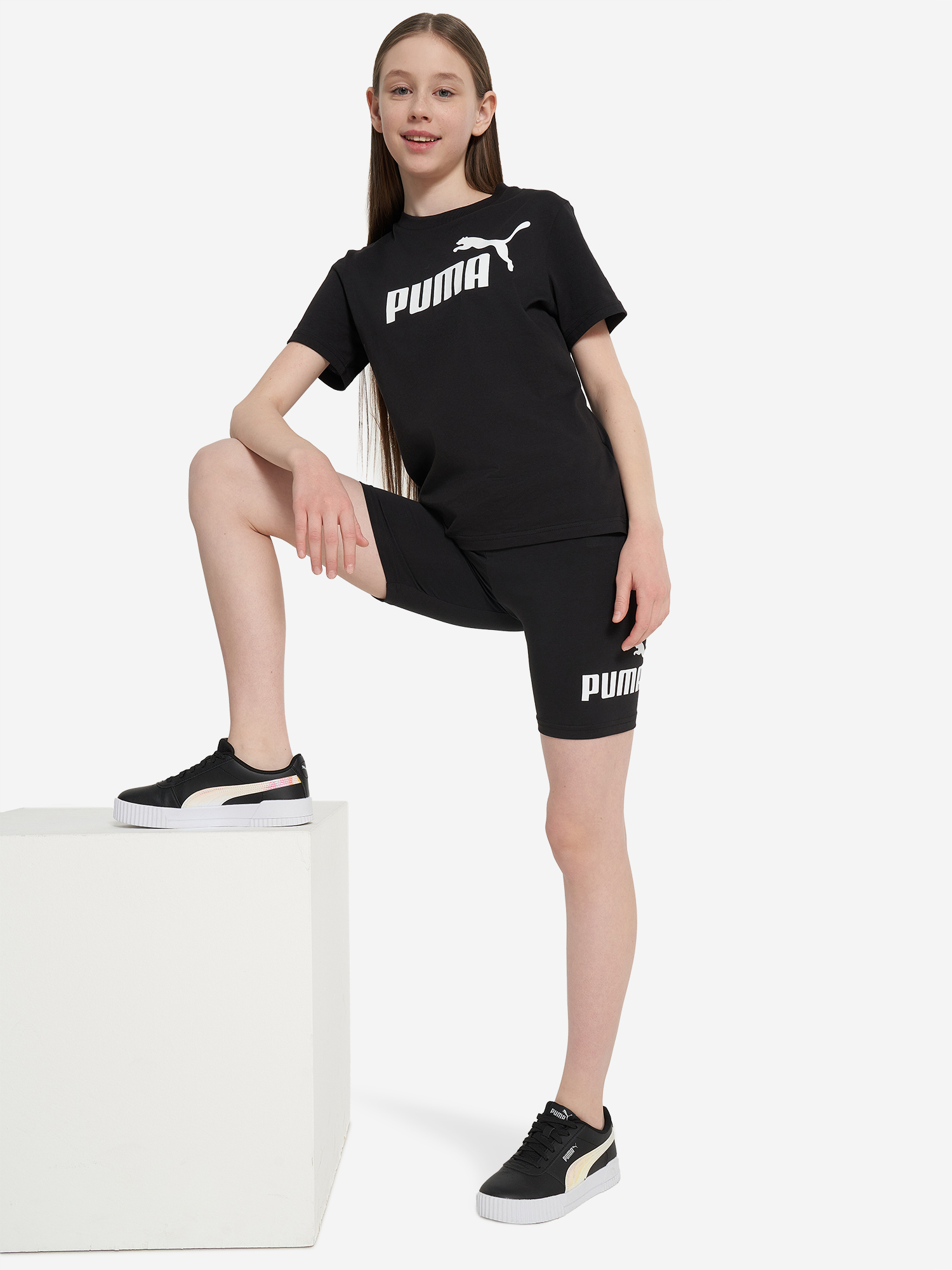 Велосипедки для девочек PUMA Logo, Черный 5