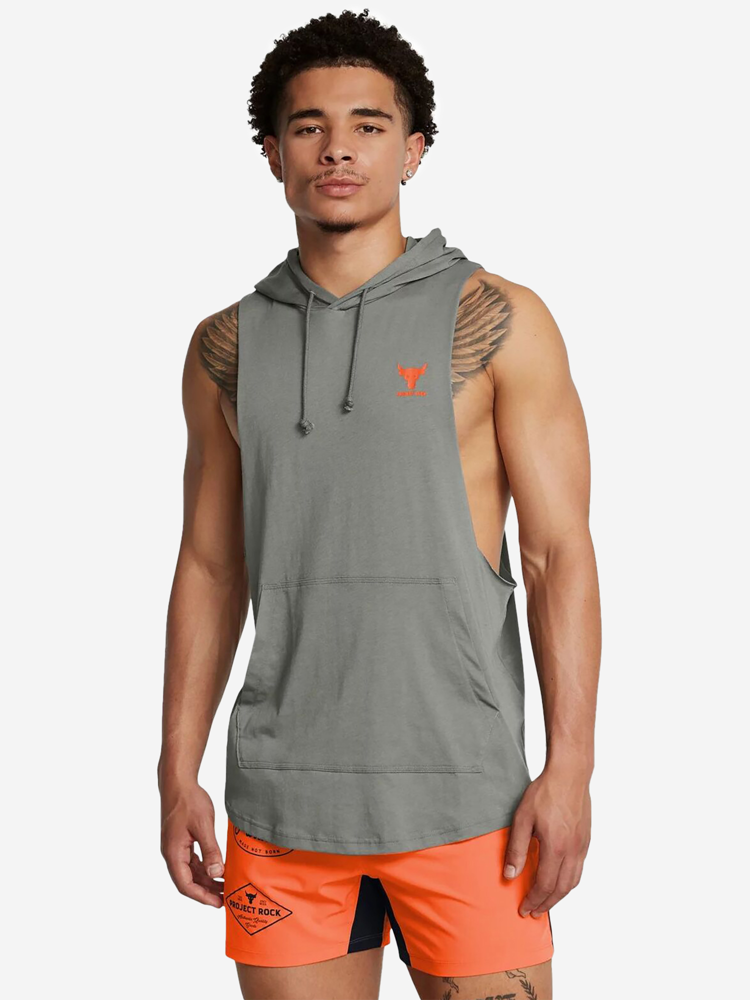 

Худи мужское Under Armour UA Pjt Rck Sl Hd Payoff, Серый