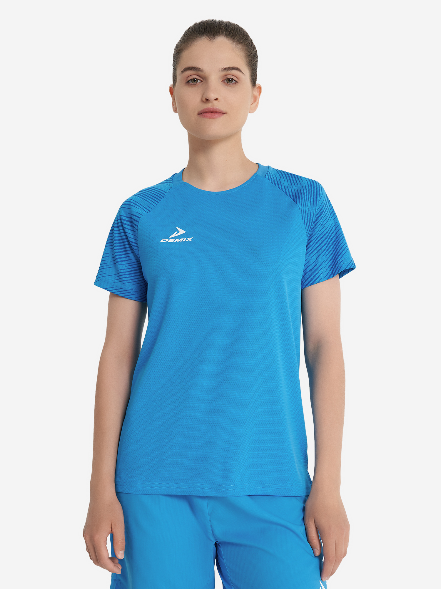 фото Футболка женская demix winger, голубой