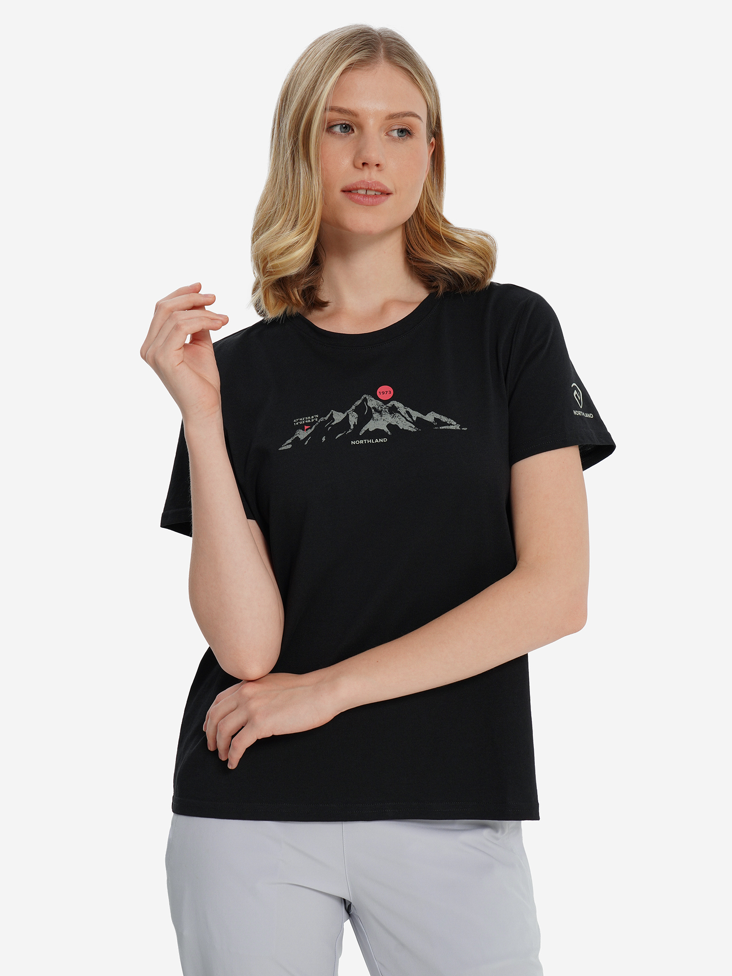 Футболка женская Northland, черный, арт. 141082
