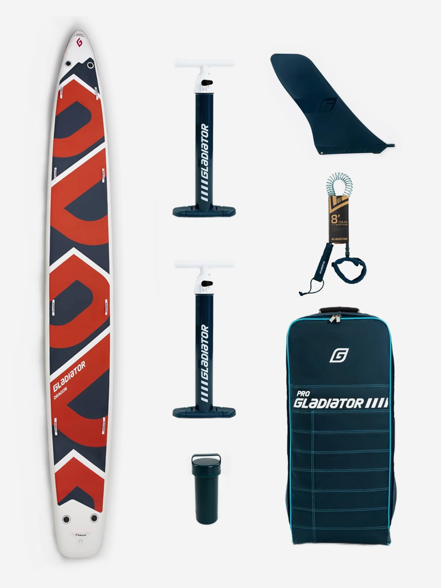 

SUP доска надувная Gladiator 22.0 Dragon, Белый