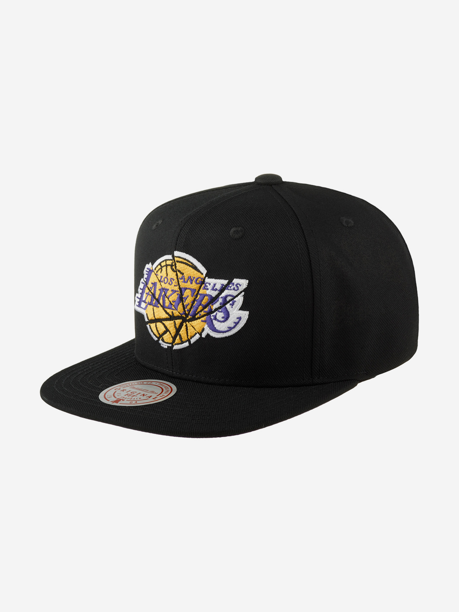 Изображение товара Бейсболка с прямым козырьком MITCHELL NESS HHSS7689-LALYYPPPBLCK Los Angeles Lakers NBA