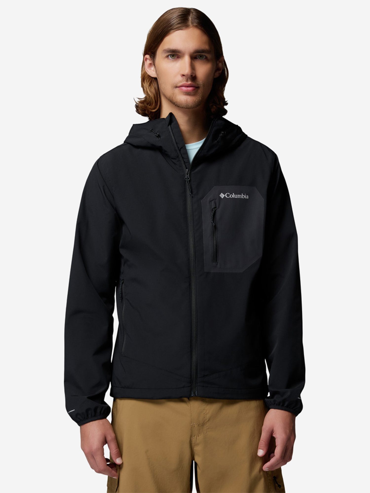 Изображение товара Мужская ветровка Columbia Tall Heights III Hooded Softshell для активного отдыха