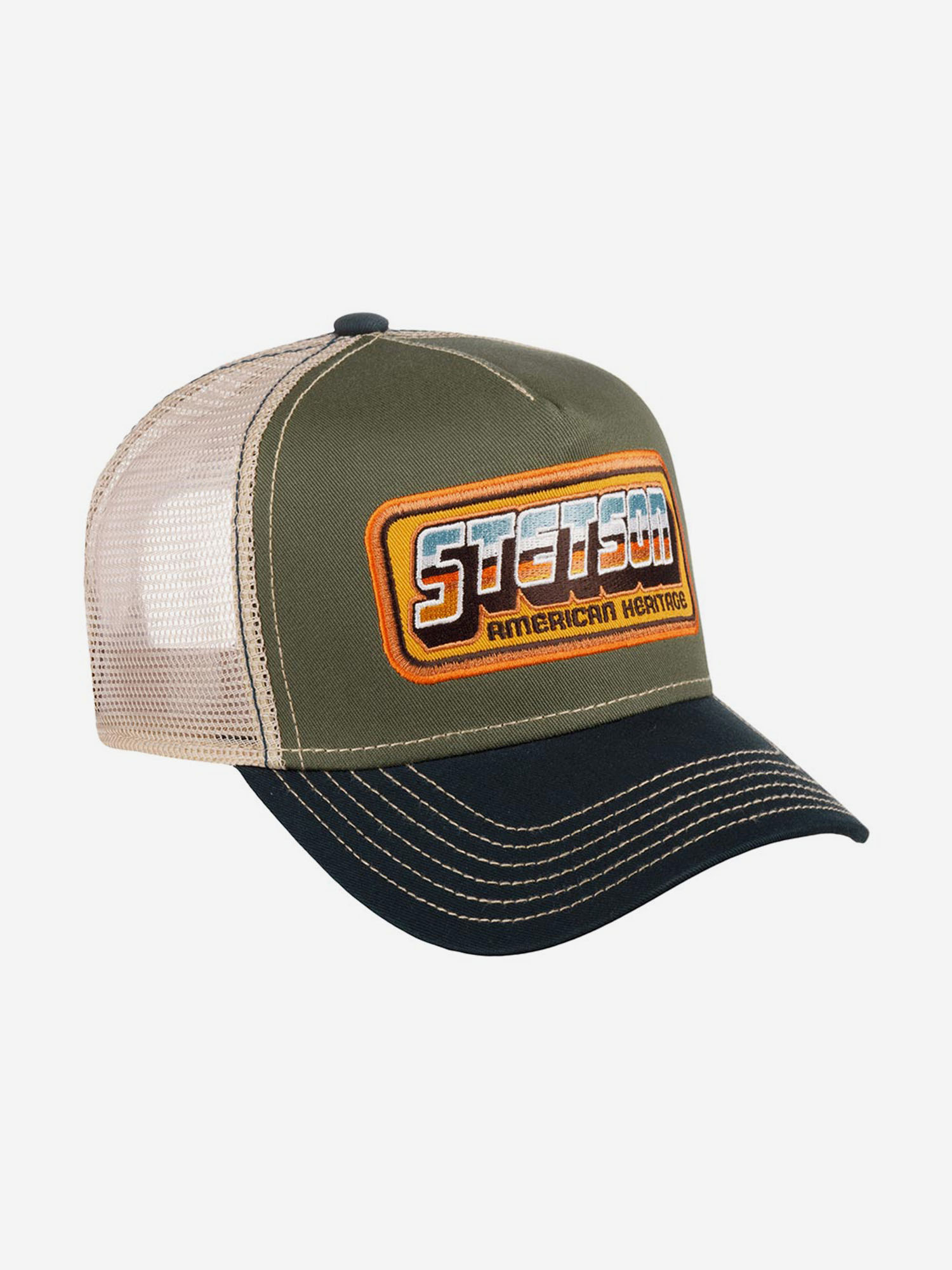 Бейсболка с сеточкой STETSON 7751196 TRUCKER CAP CHROME (синий), Синий 02-667XDOXS9Z-70, размер Без размера - фото 2