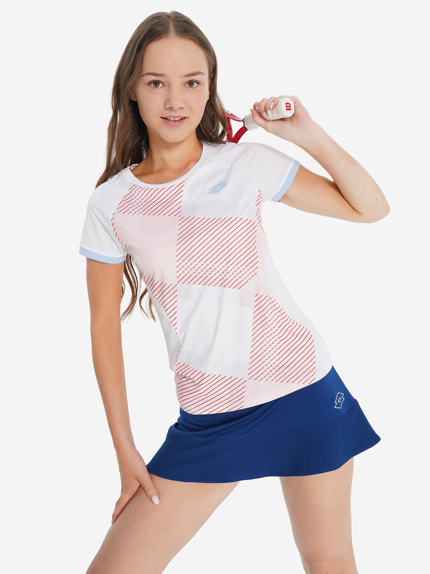 Футболка для девочек Lotto Tech, розовый, арт. 21095