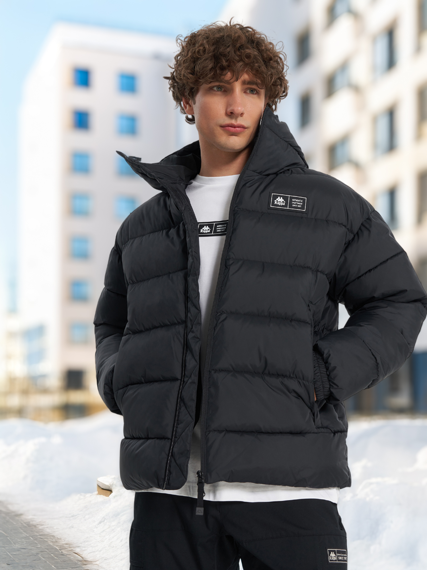 

Пуховик мужской Kappa Alce, Черный