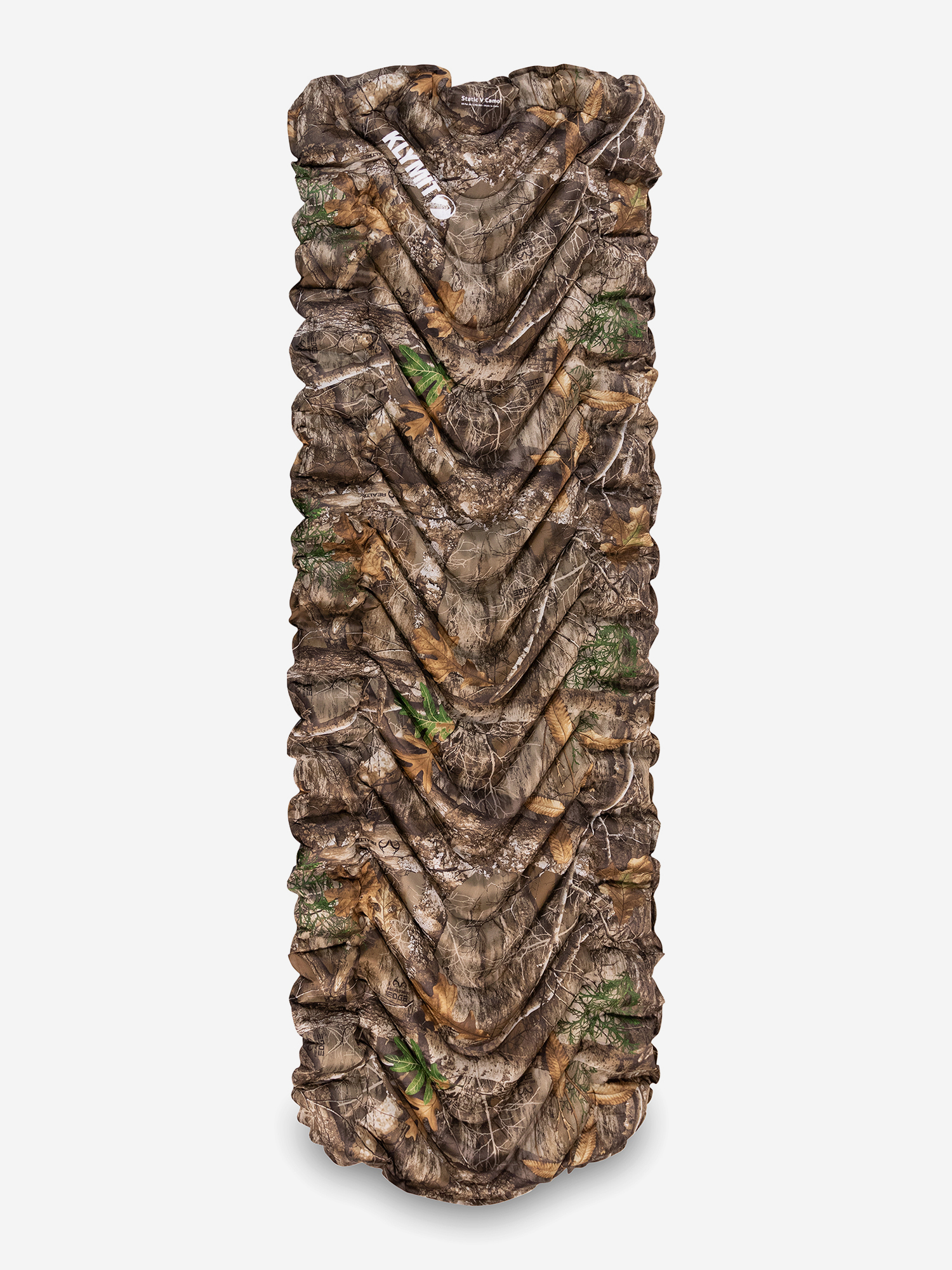 Надувной коврик KLYMIT Static V REALTREE™ EDGE, Зеленый коврик гимнастический body form bf ym01 173x61x0 3 см зеленый