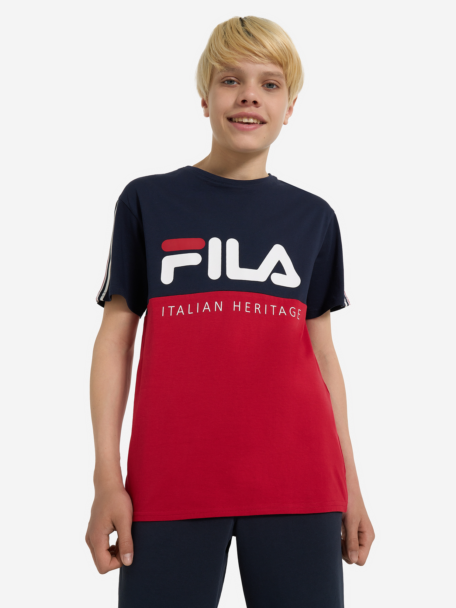 фото Футболка для мальчиков fila, красный