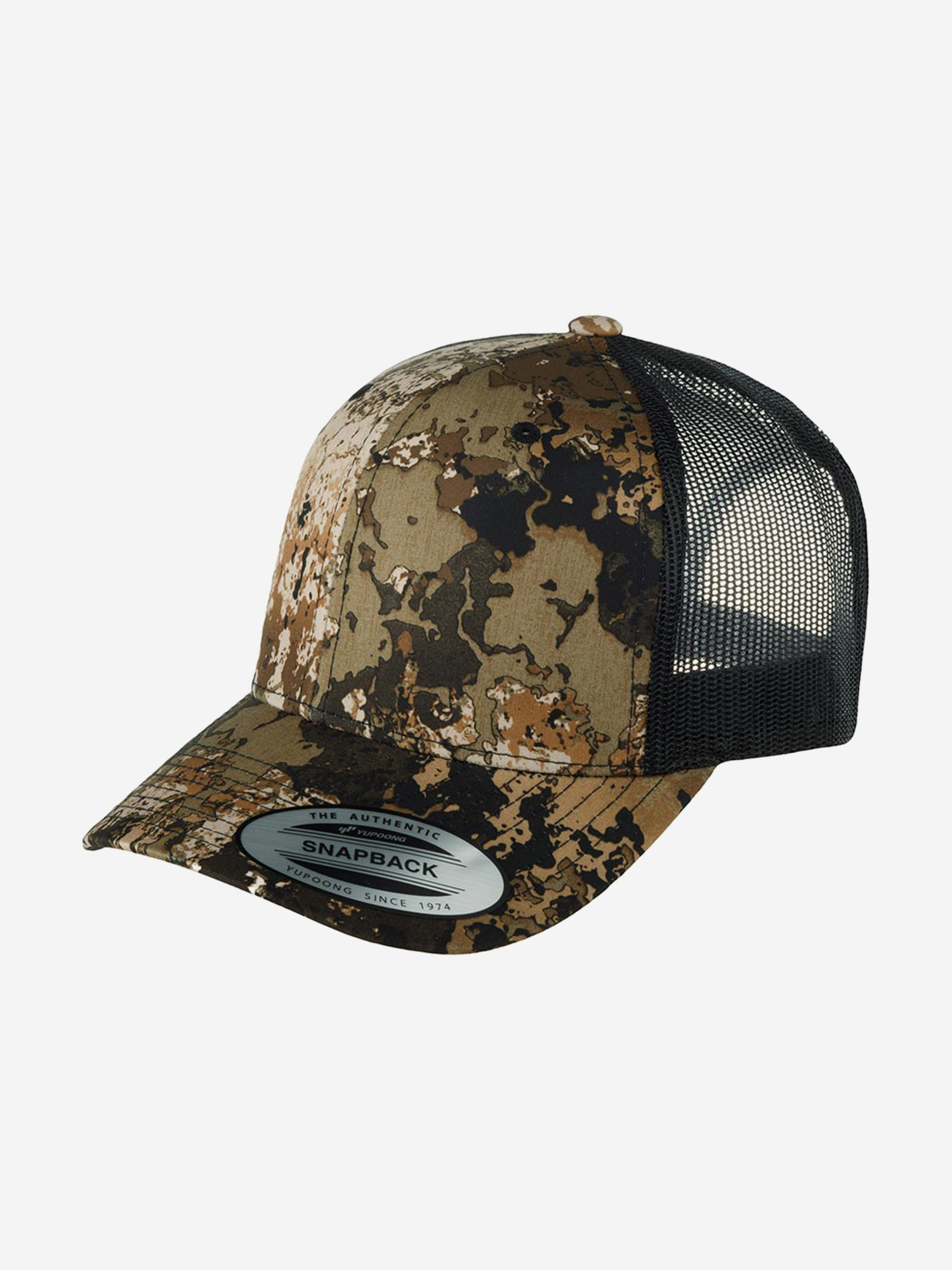 Изображение товара Бейсболка с сеточкой FLEXFIT 6606VC, Коричневый / камуфляж