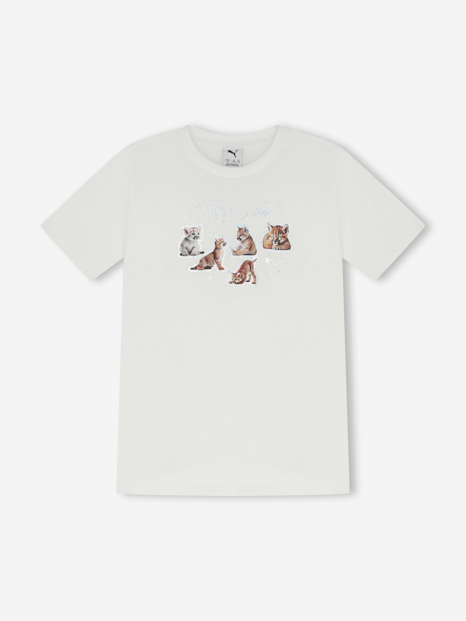 Футболка PUMA Graphic для девочек, белый, арт. 35341