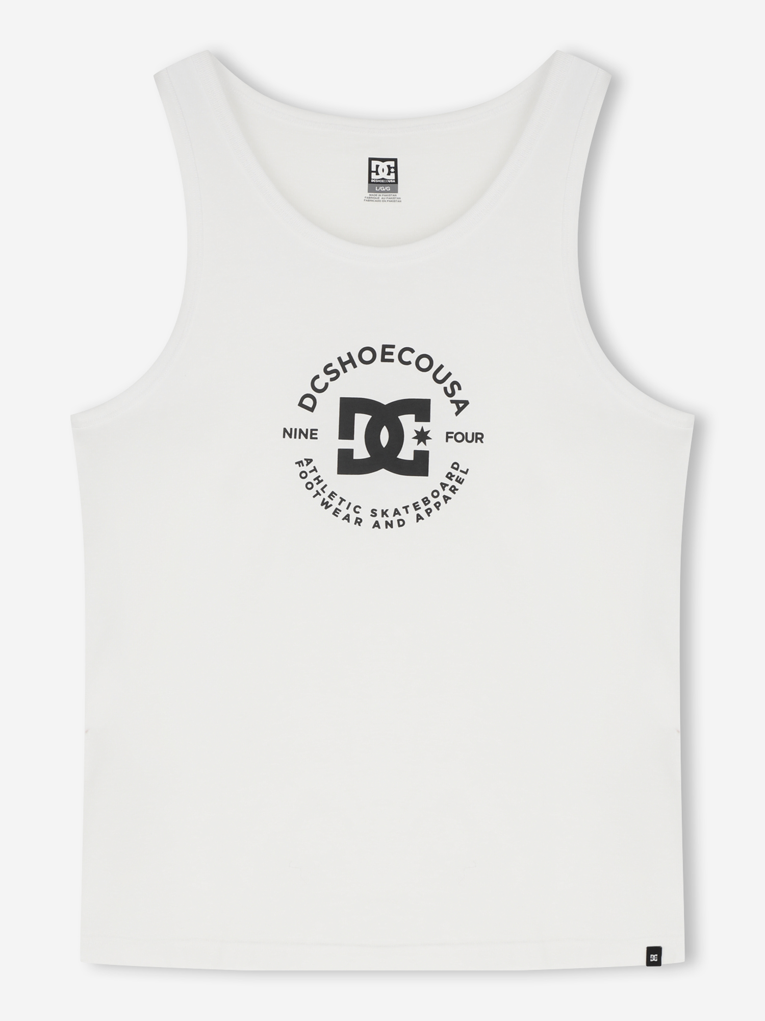 Майка DC Shoes Tank Circle Star, белый, арт. edyzt04112d12-wbb0