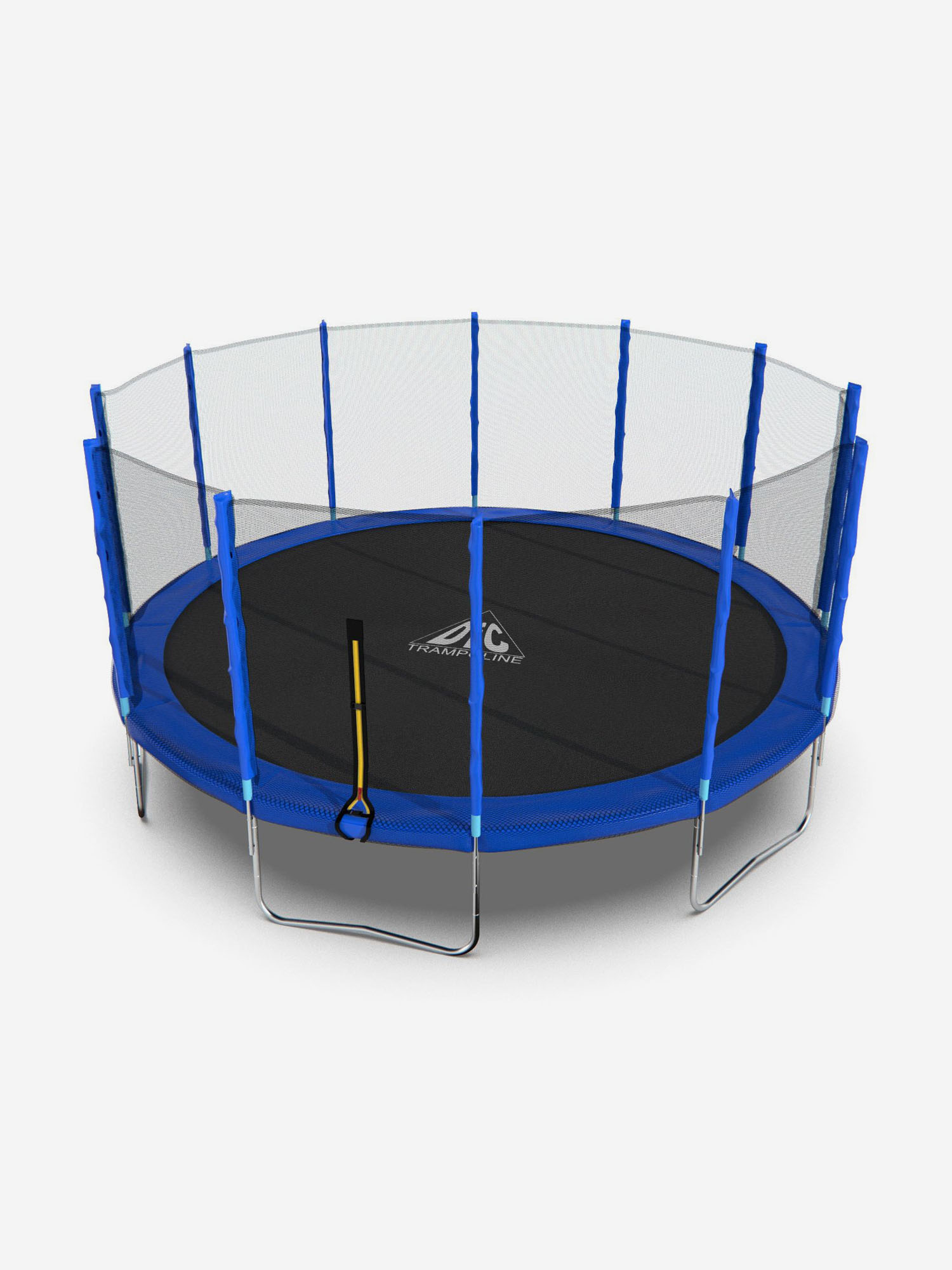 Батут DFC Trampoline Fitness с сеткой 16ft, Синий