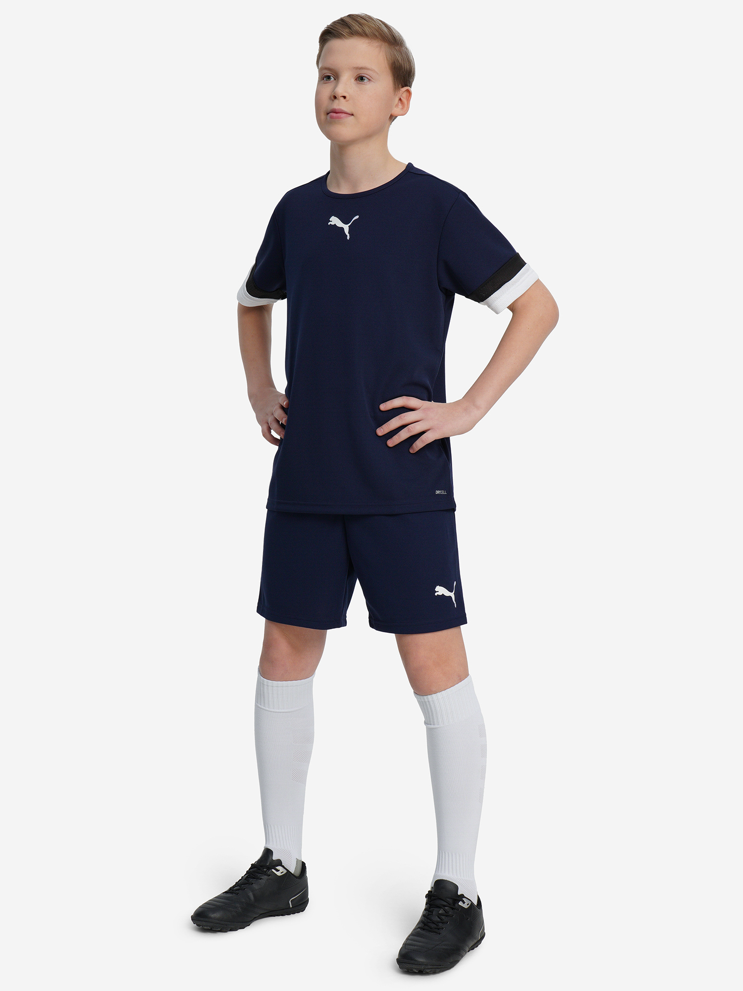 Футболка для мальчиков PUMA teamRISE Jersey, Синий 4