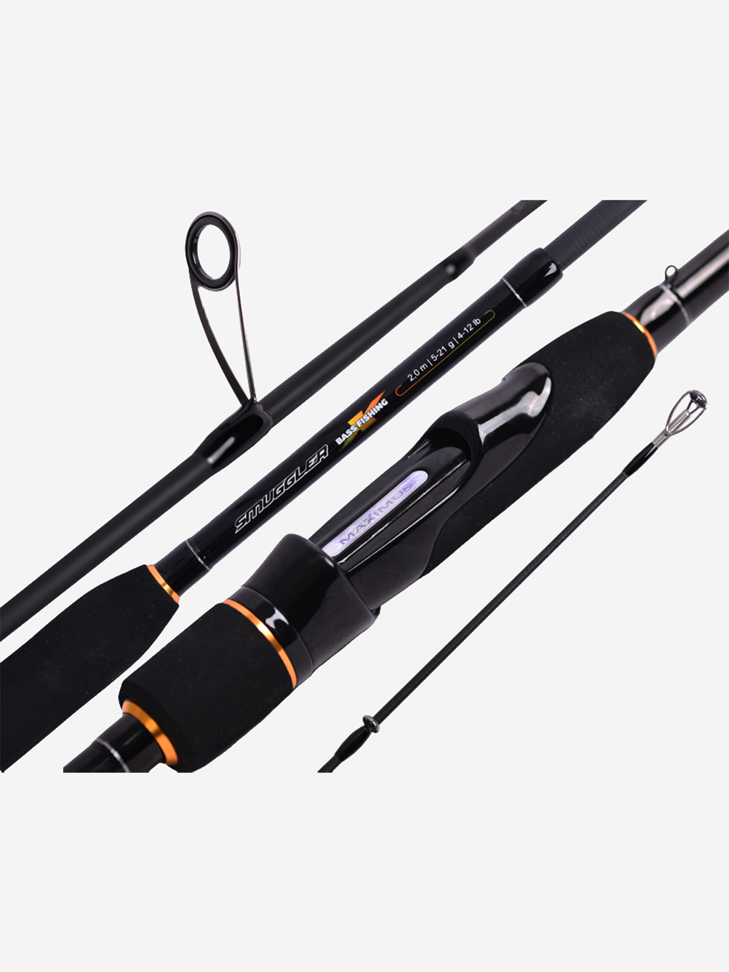 

Спиннинг Maximus SMUGGLER-X Bass 214M 2,1m 7-30g 4pcs, Черный