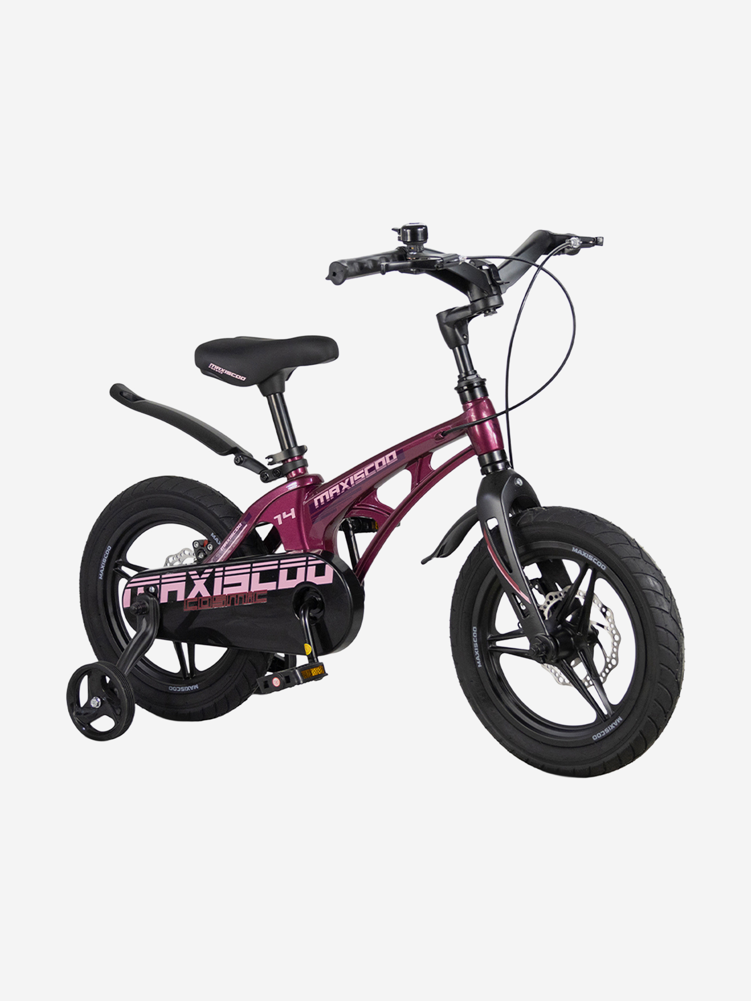 Изображение товара Велосипед детский Maxiscoo COSMIC Deluxe Plus 14'' розовый глянцевый, 2026