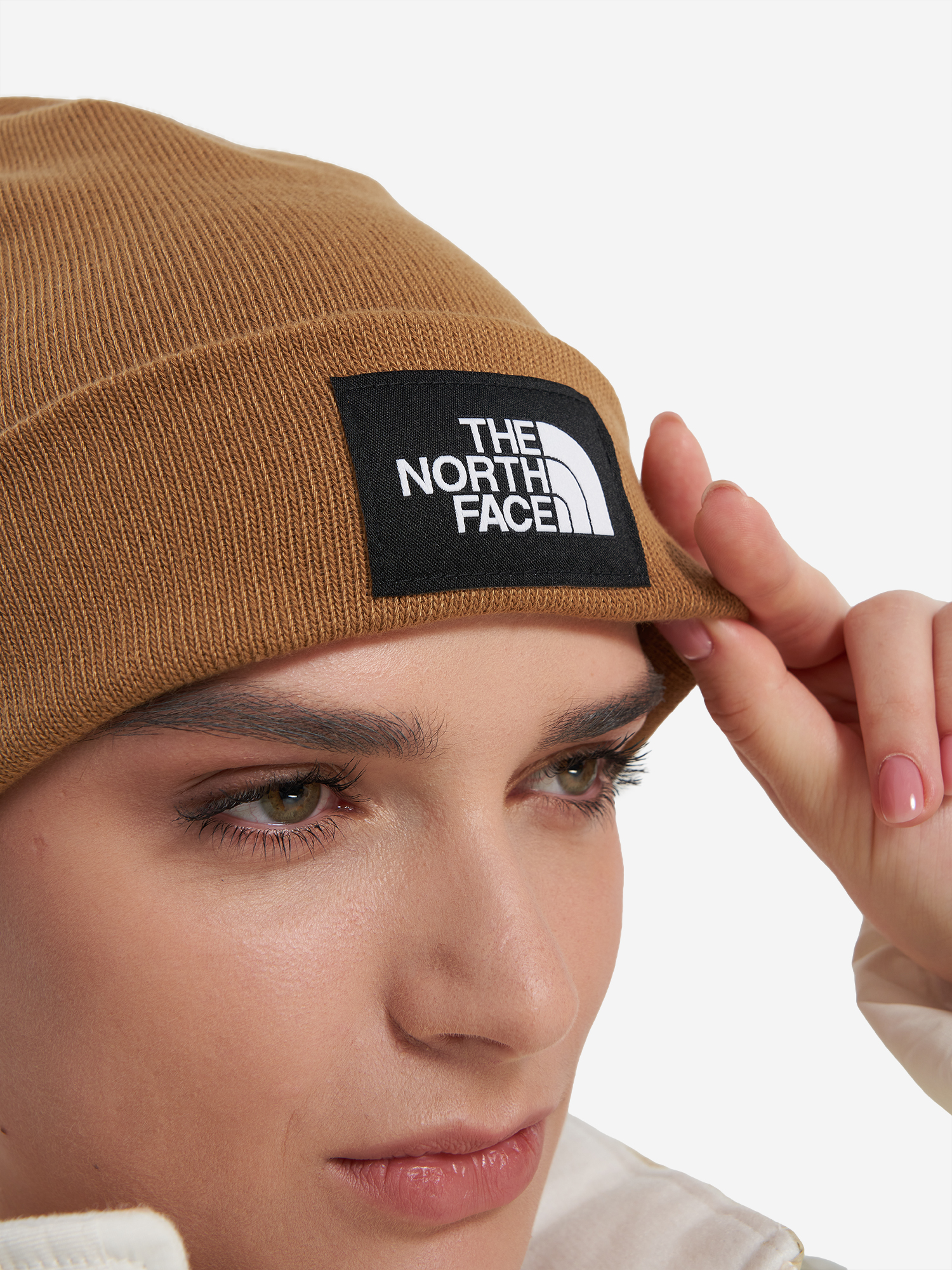 фото Шапка the north face, бежевый