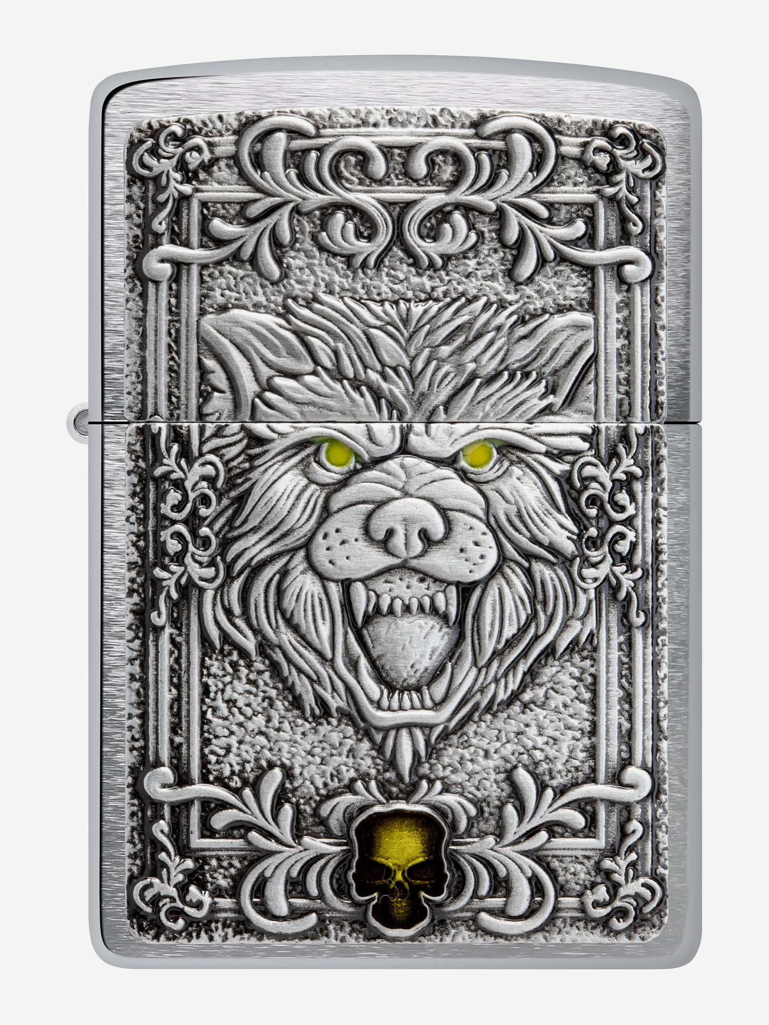 

Зажигалка бензиновая ZIPPO 48690 Wolf Emblem, Серебряный