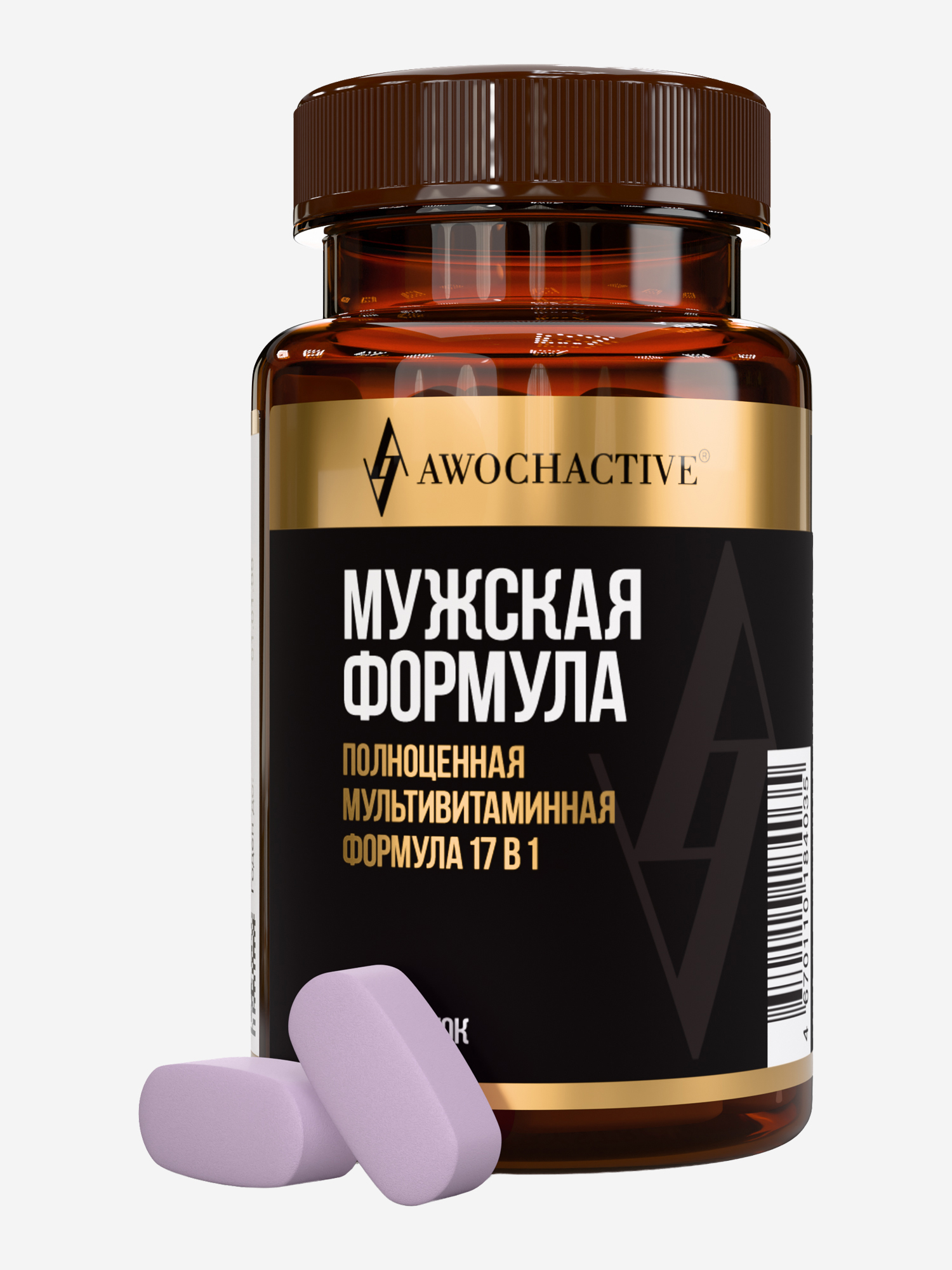 Изображение товара Комплекс витаминов для мужчин "МУЖСКАЯ ФОРМУЛА" AWOCHACTIVE, 60 таблеток