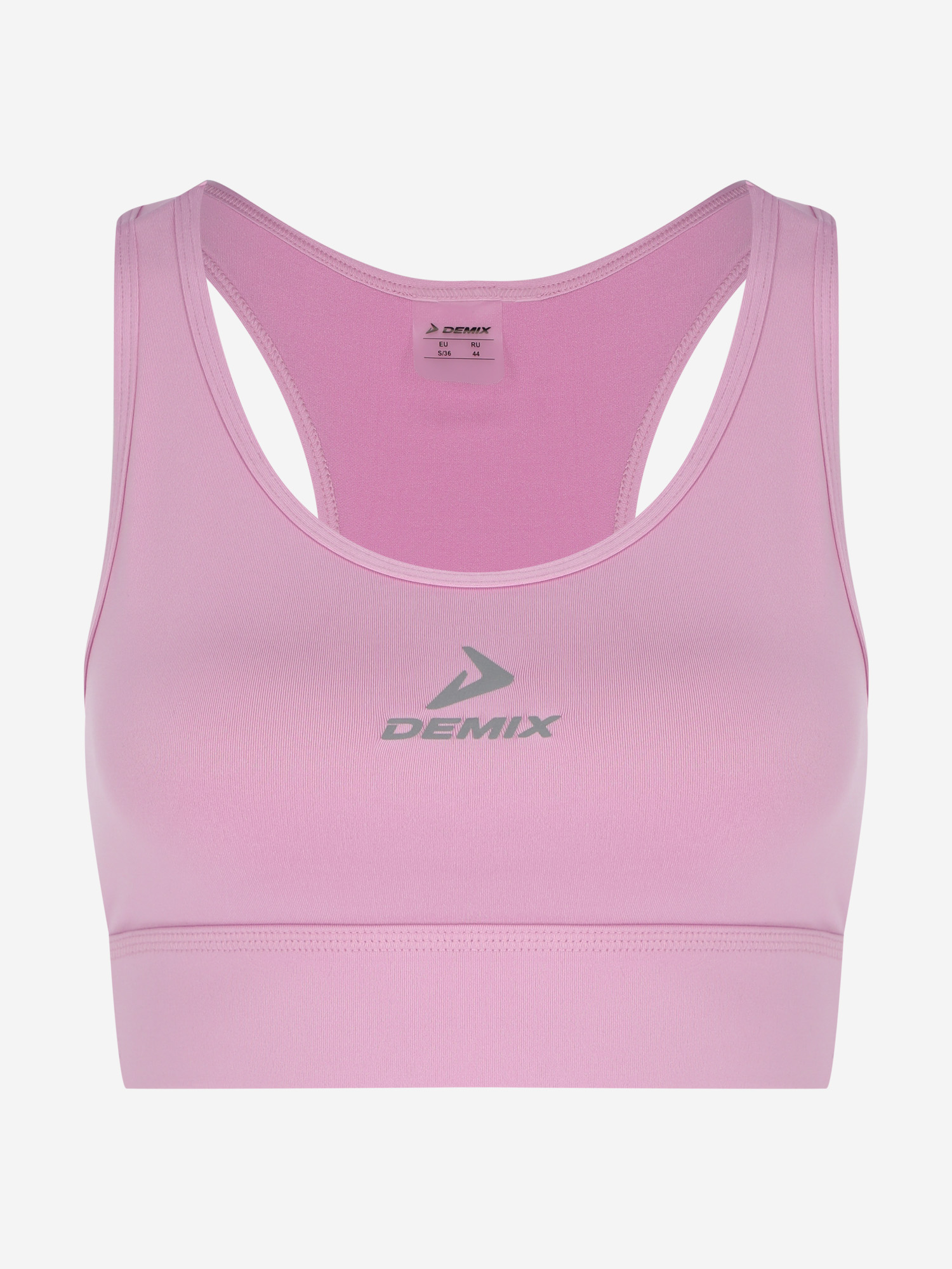 Спортивный топ бра Demix ActiveMove Essentials Longline, Розовый 123964DMX-X1, размер RUS 44 | EUR S/36 - фото 6