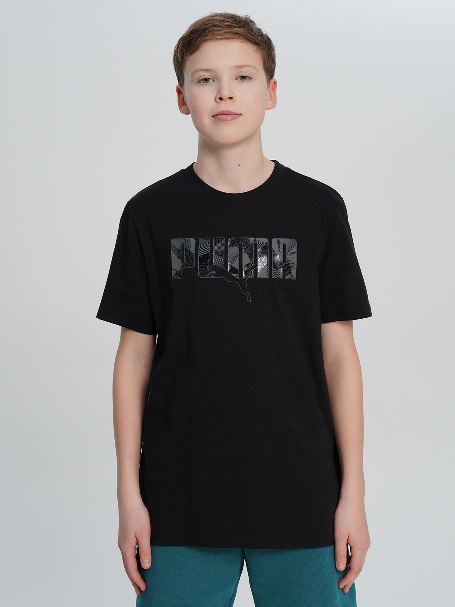 Футболка для мальчиков PUMA Ess Logo Lab Story 2, Черный 2