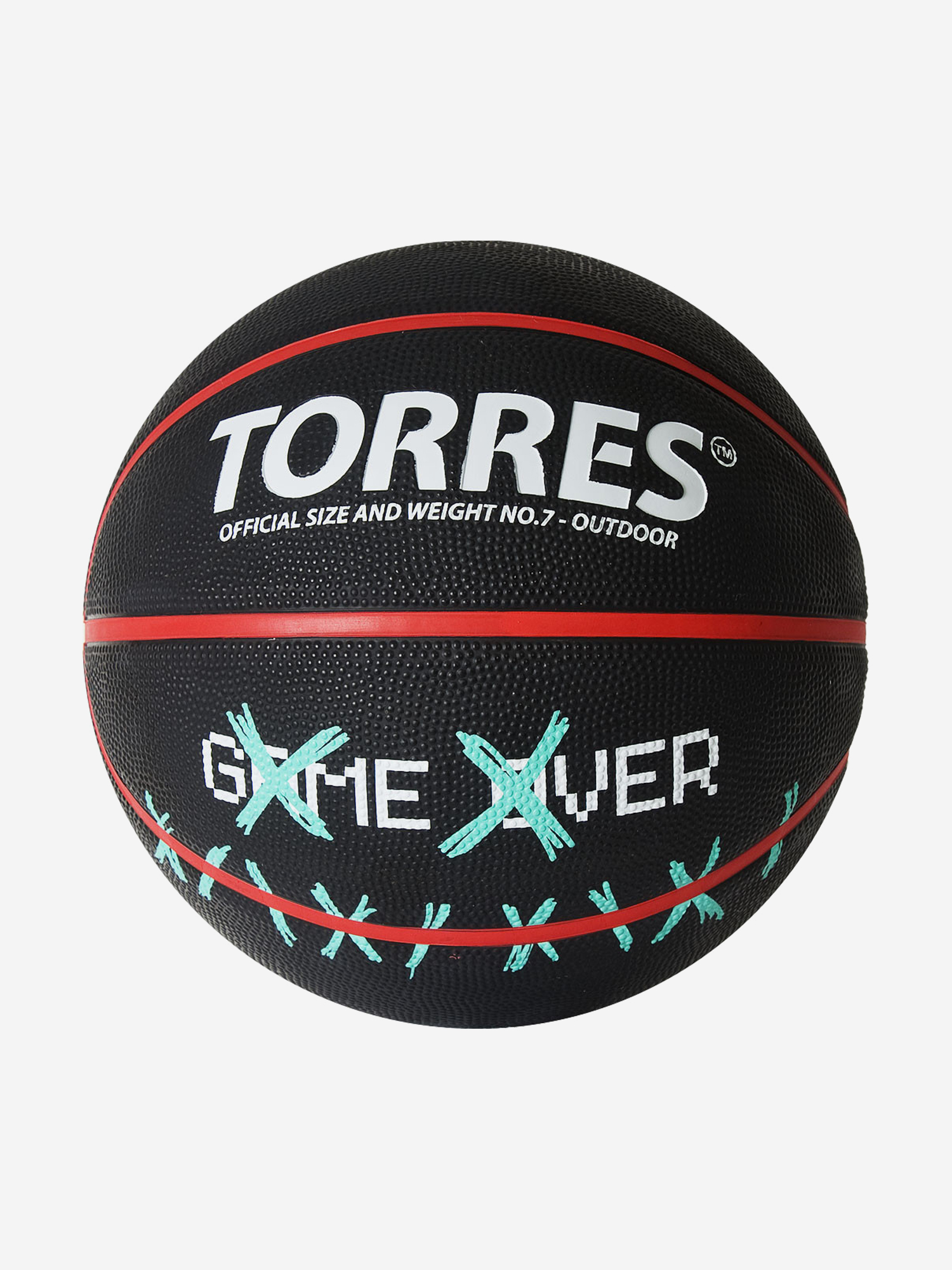

Мяч баскетбольный Torres Game Over арт.B02217 р.7, Черный