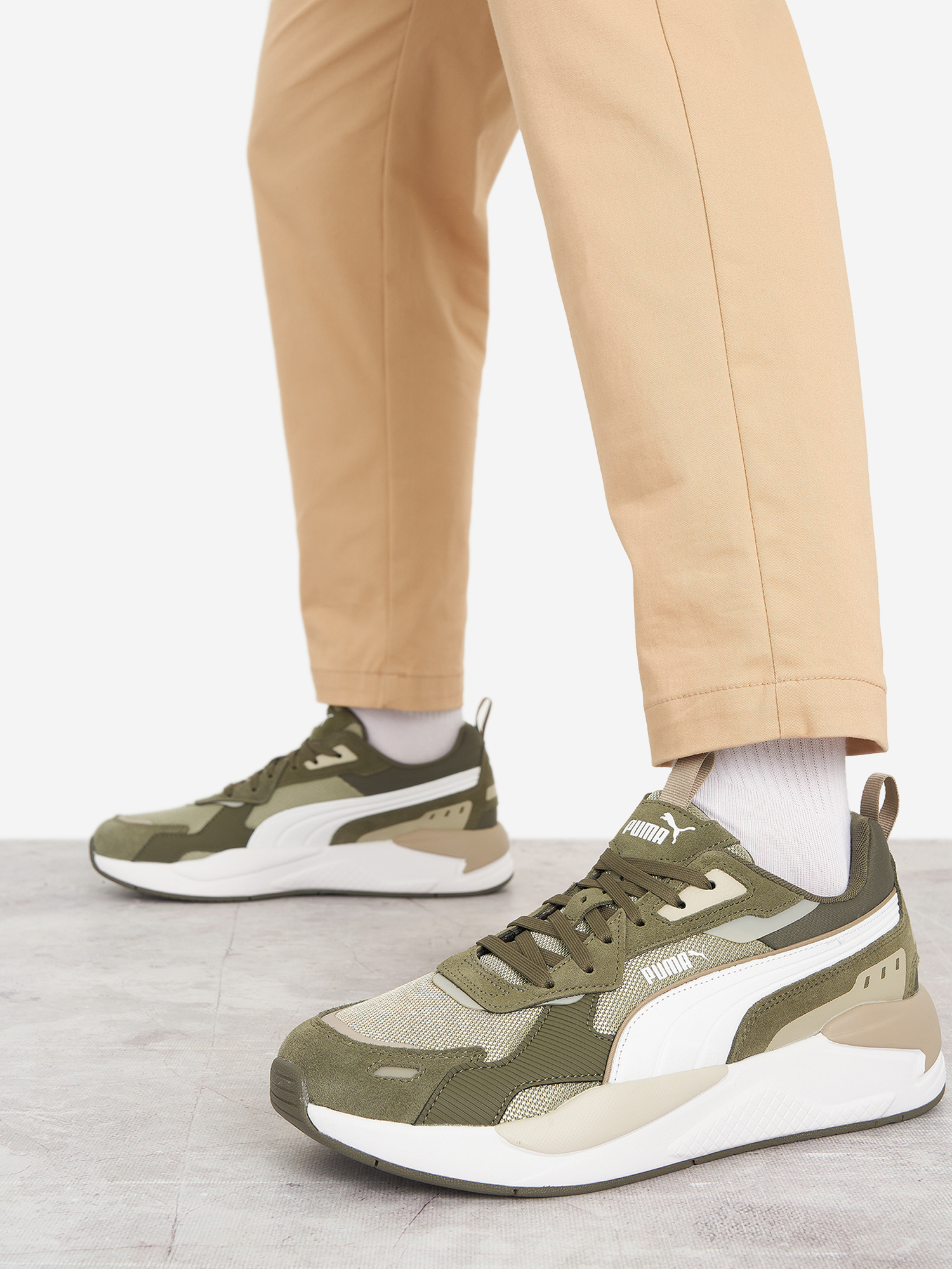 Изображение товара Кроссовки мужские Puma X-Ray 3 Sd, Хаки/белый