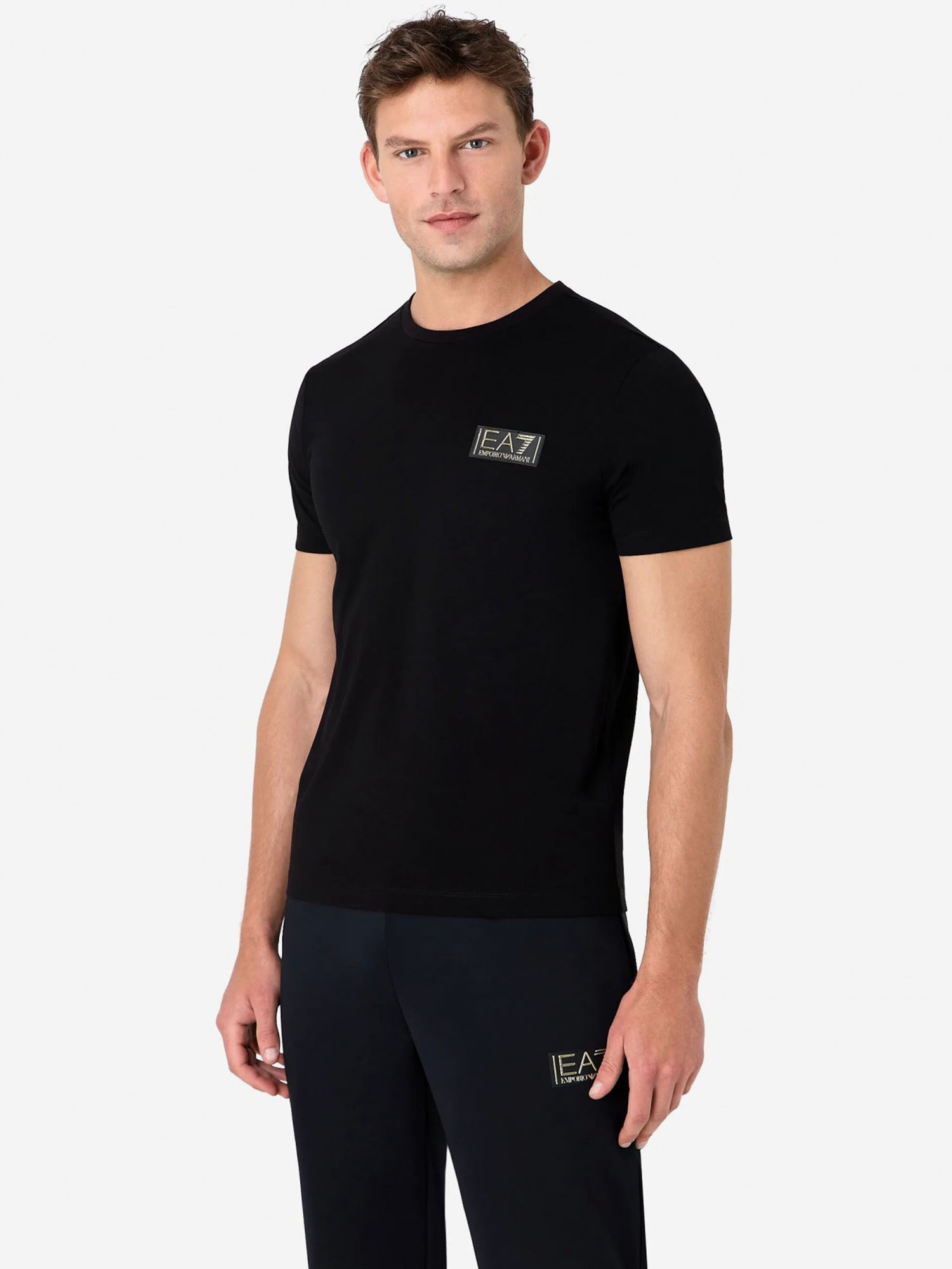 Футболка мужская EA7 Pima T-Shirt, Черный 6RPT18PJM9ZLBHFE26-16919, размер 48 - фото 3