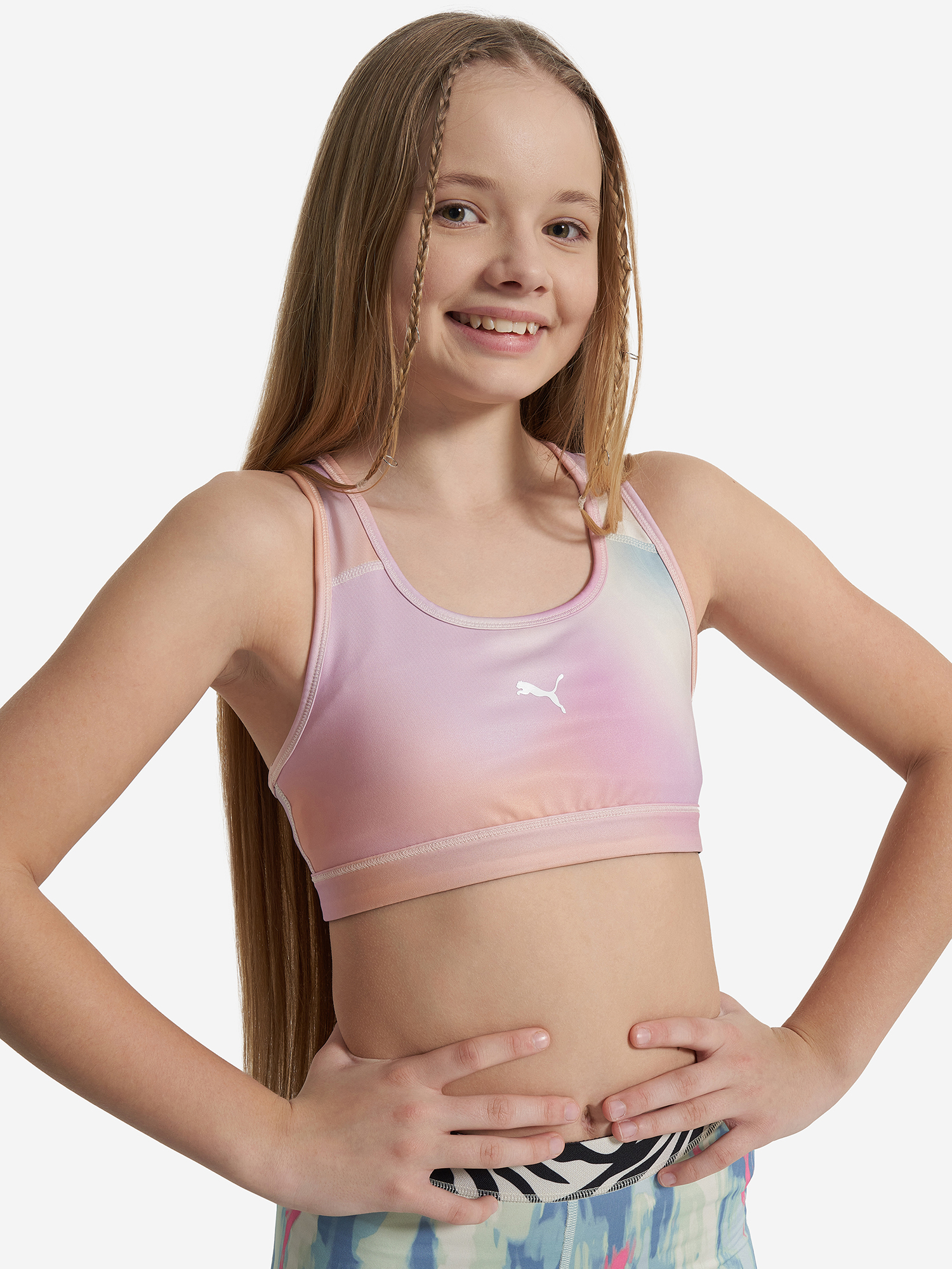 

Топ бра спортивный для девочек PUMA Train Favorite, Мультицвет